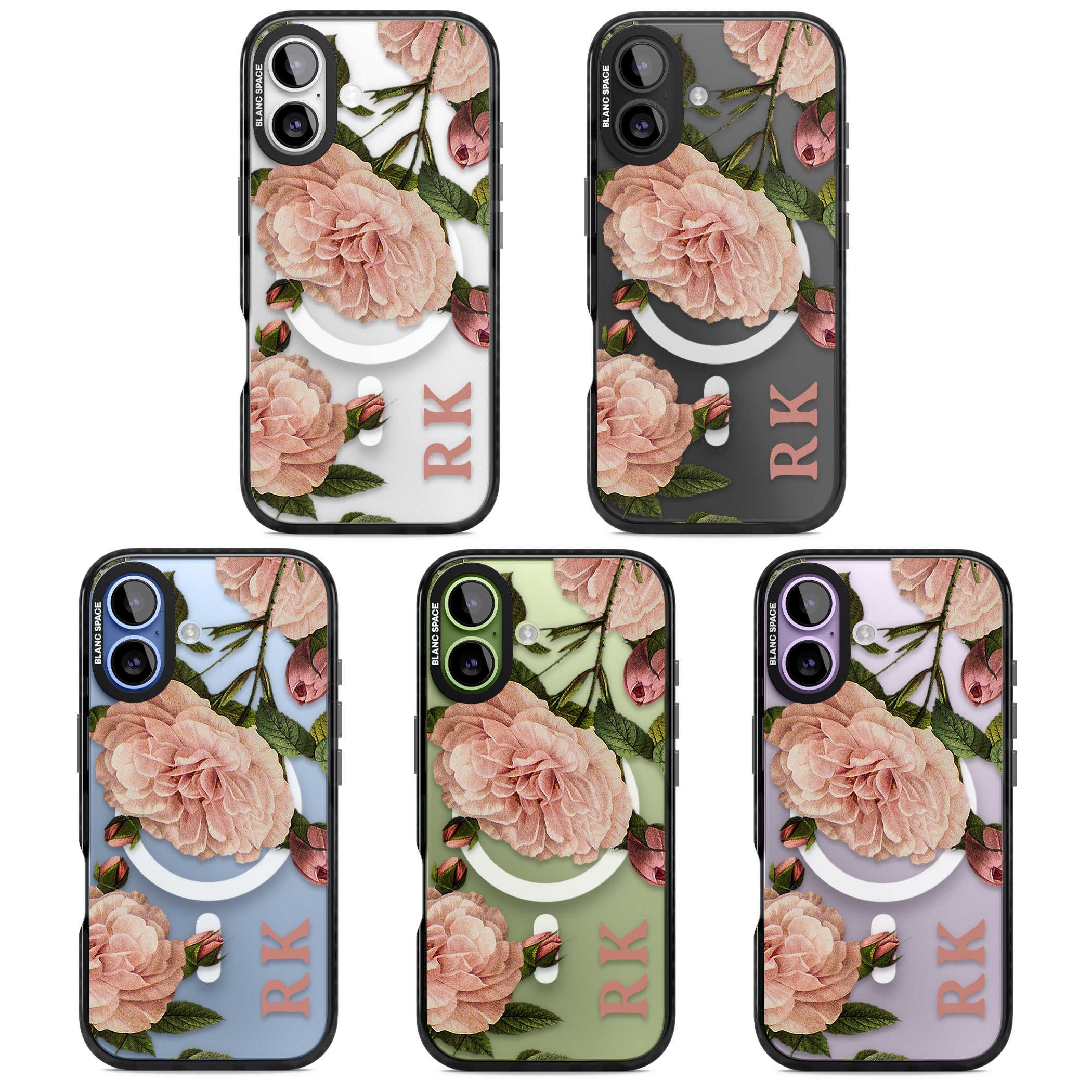 Personalised Vintage Floral iPhone 17 Impact Pro Black Phone Case APT Impact Protection