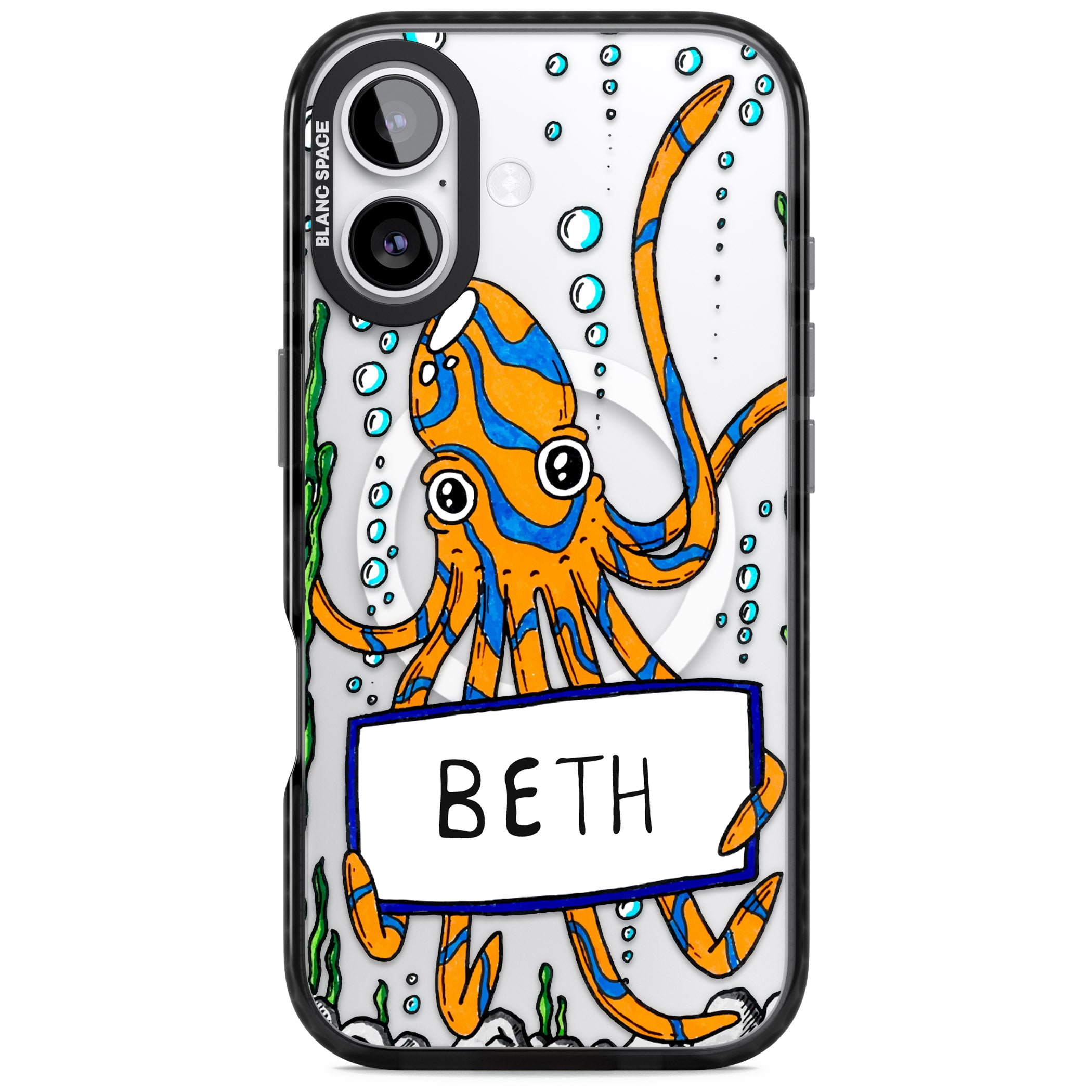 Personalised Octo iPhone 17 Impact Pro Black Phone Case
