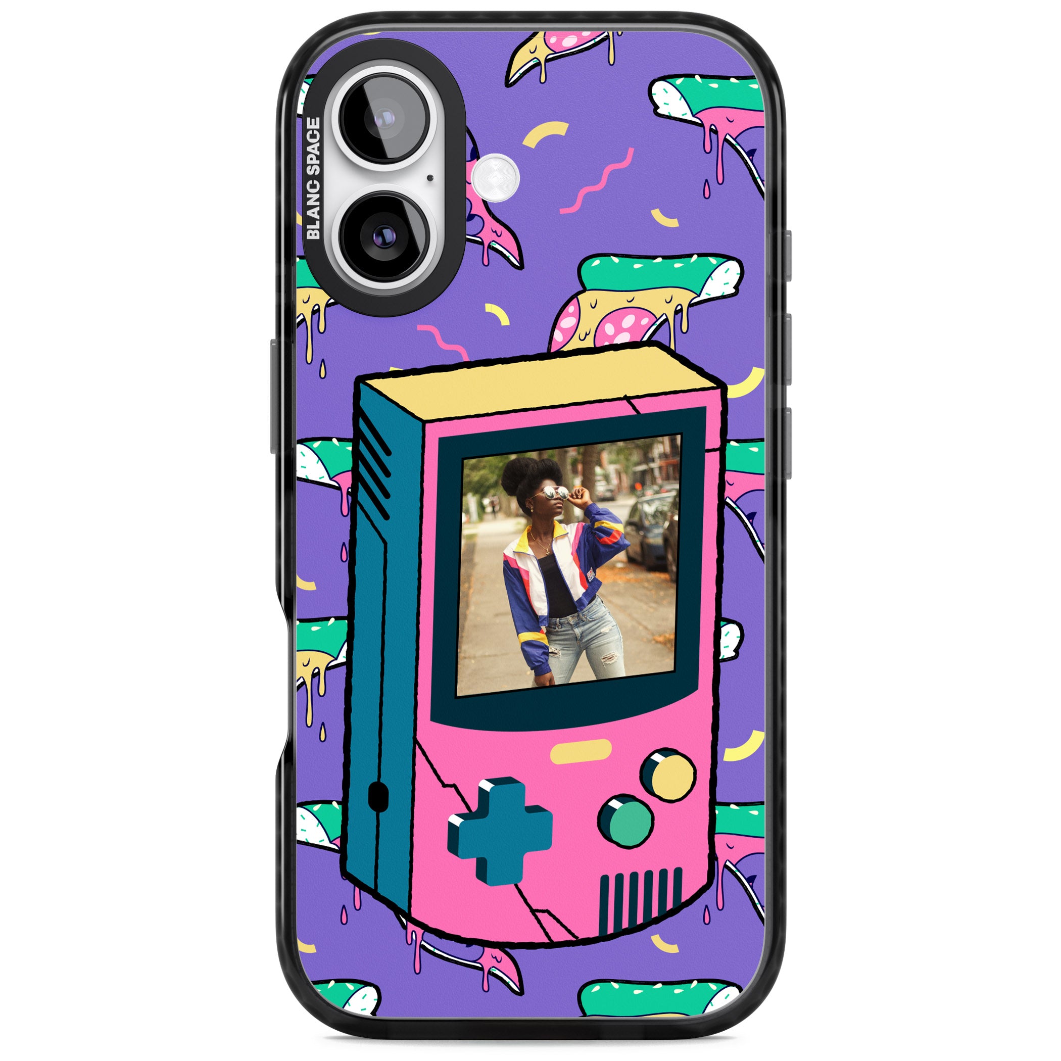 Personalised Retro Game Photo Case iPhone 17 Impact Pro Black Phone Case