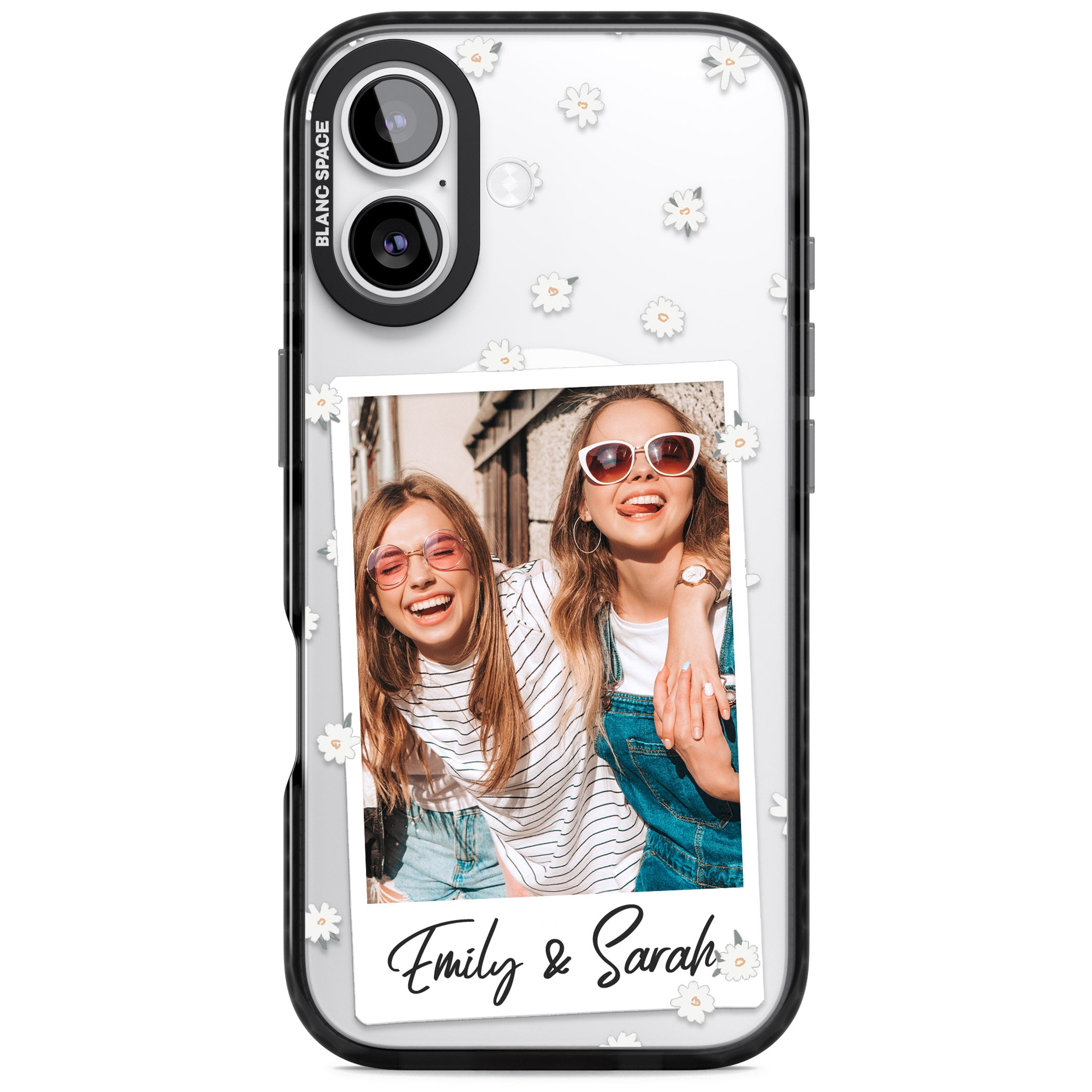 Personalised Daisy Instant Photo iPhone 17 Impact Pro Black Phone Case