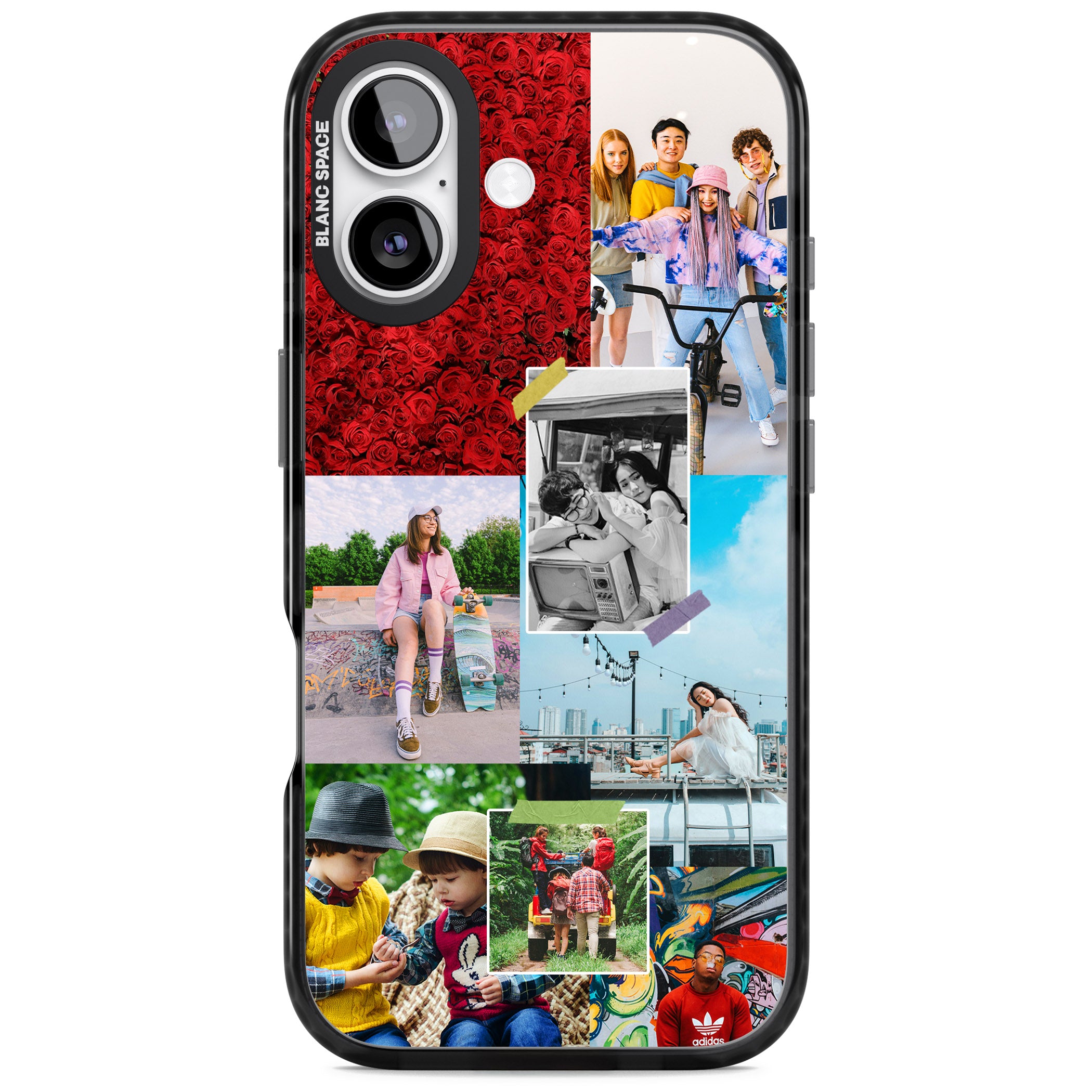 Personalised Photo Collage iPhone 17 Impact Pro Black Phone Case