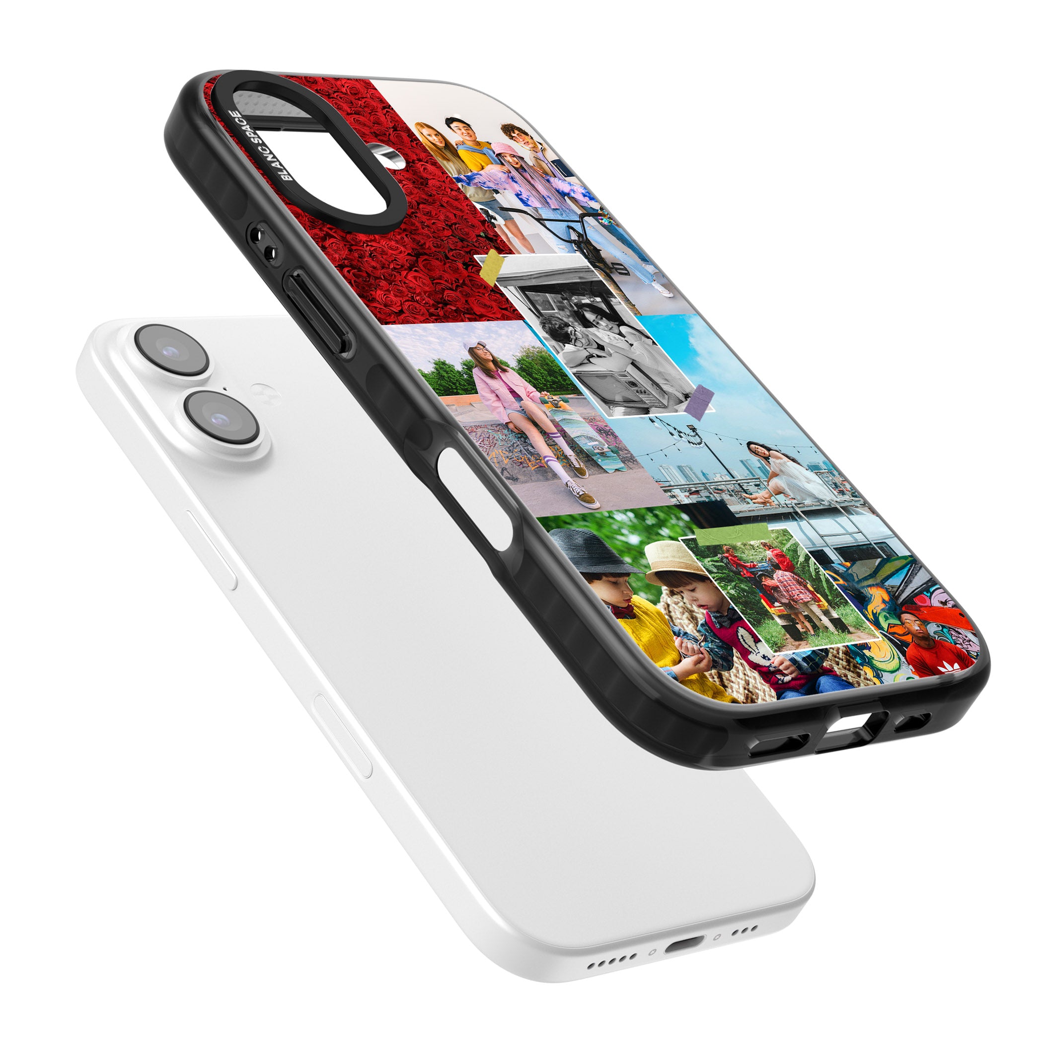 Personalised Photo Collage iPhone 17 Impact Pro Black Phone Case Colours