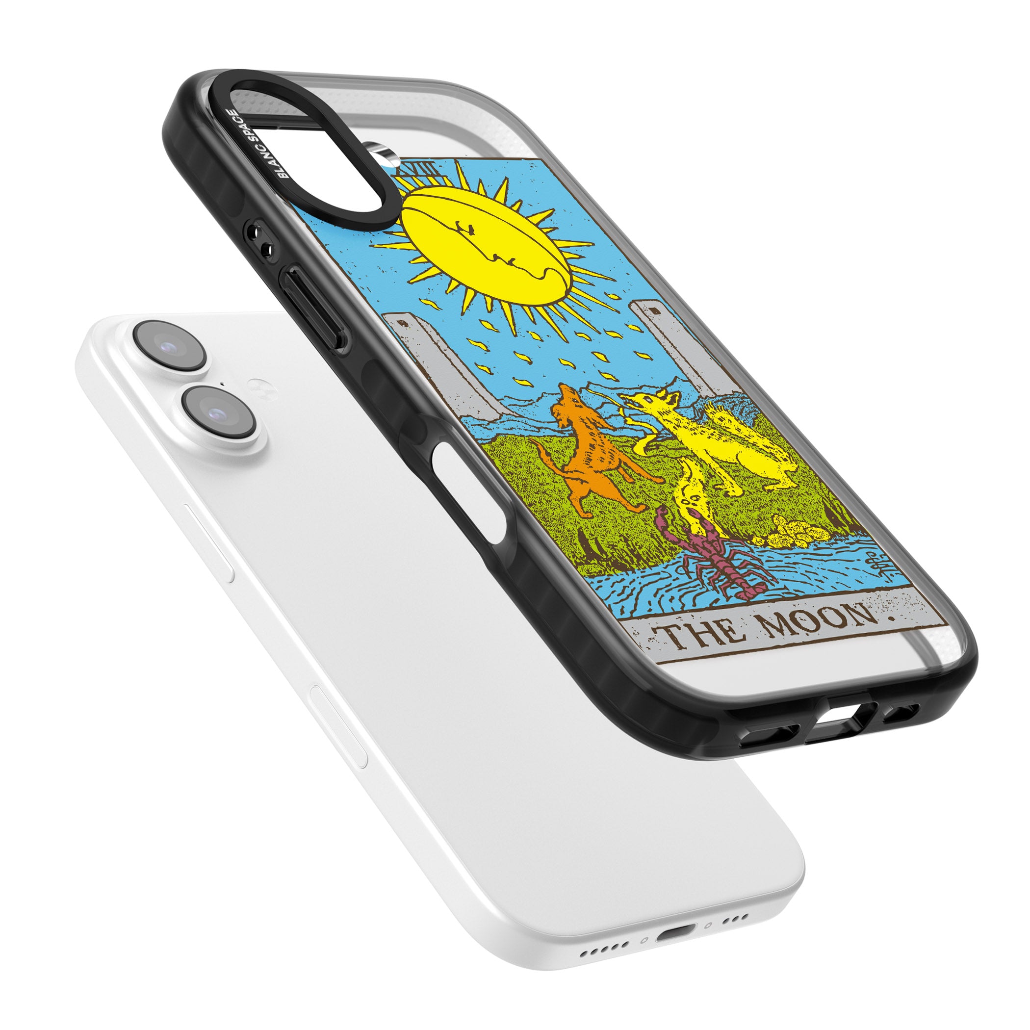 Personalised The Moon Tarot Card (Color) iPhone 17 Impact Pro Black Phone Case Colours