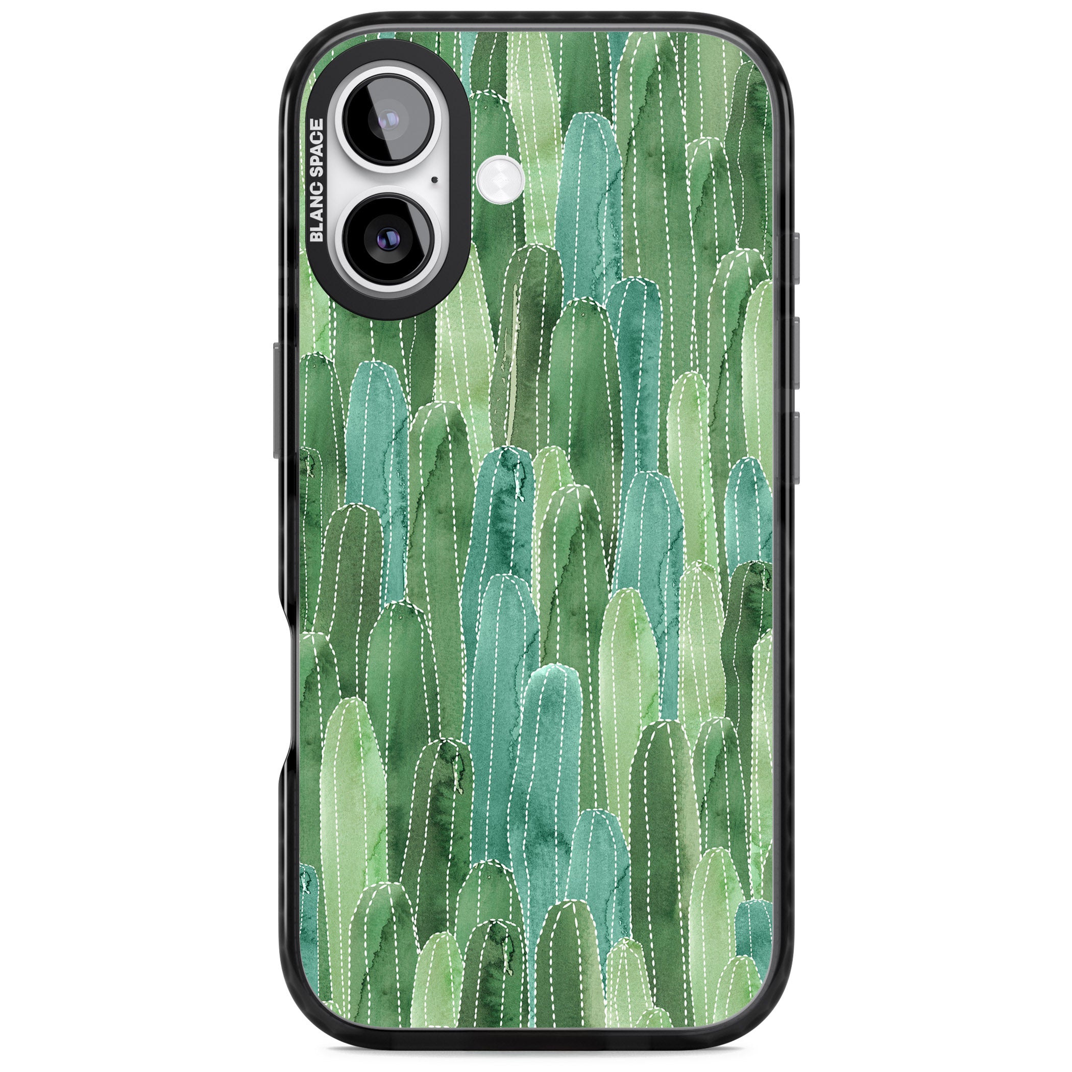 Skinny Cacti iPhone 17 Impact Pro Black Phone Case