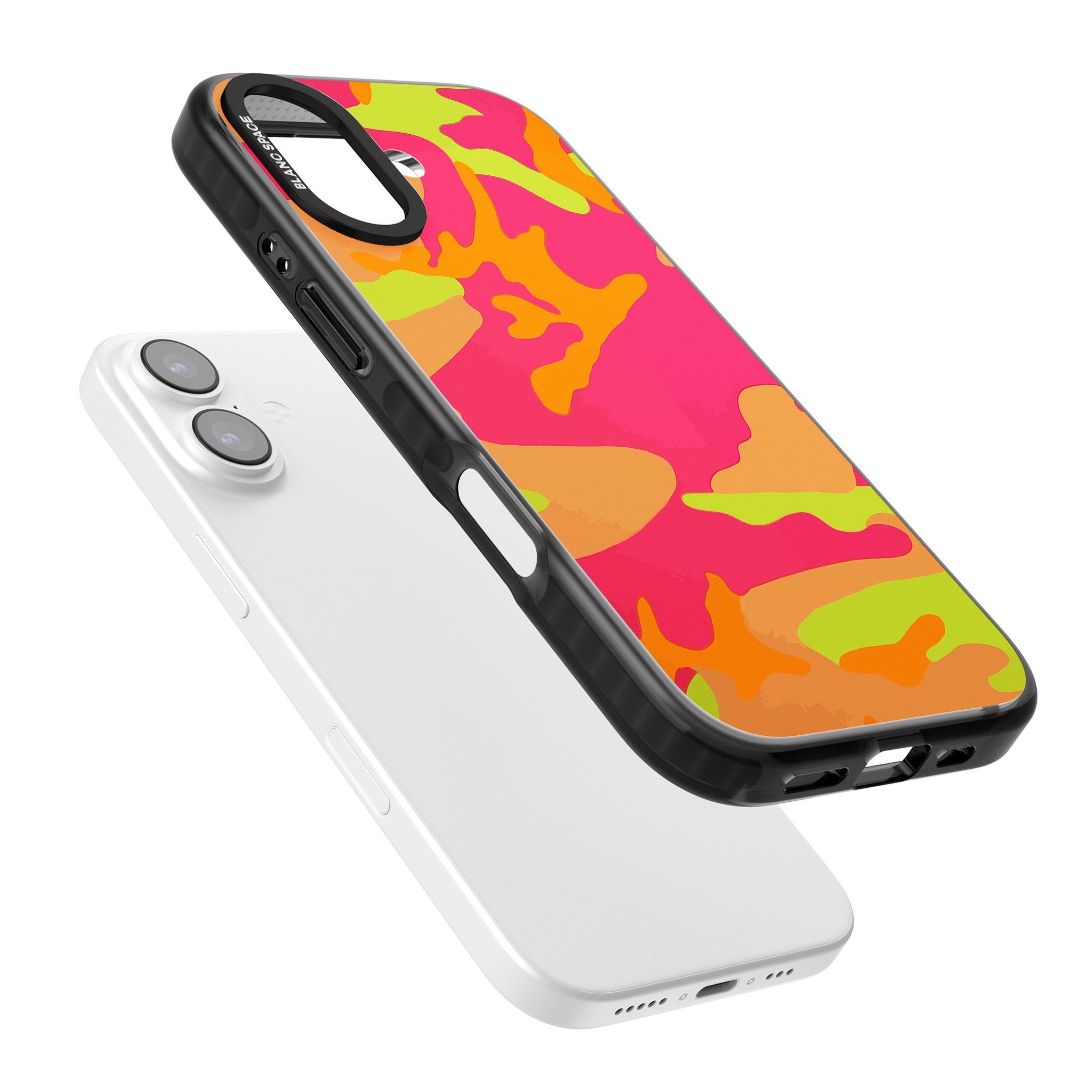 Neon Camo iPhone 17 Impact Pro Black Phone Case Colours