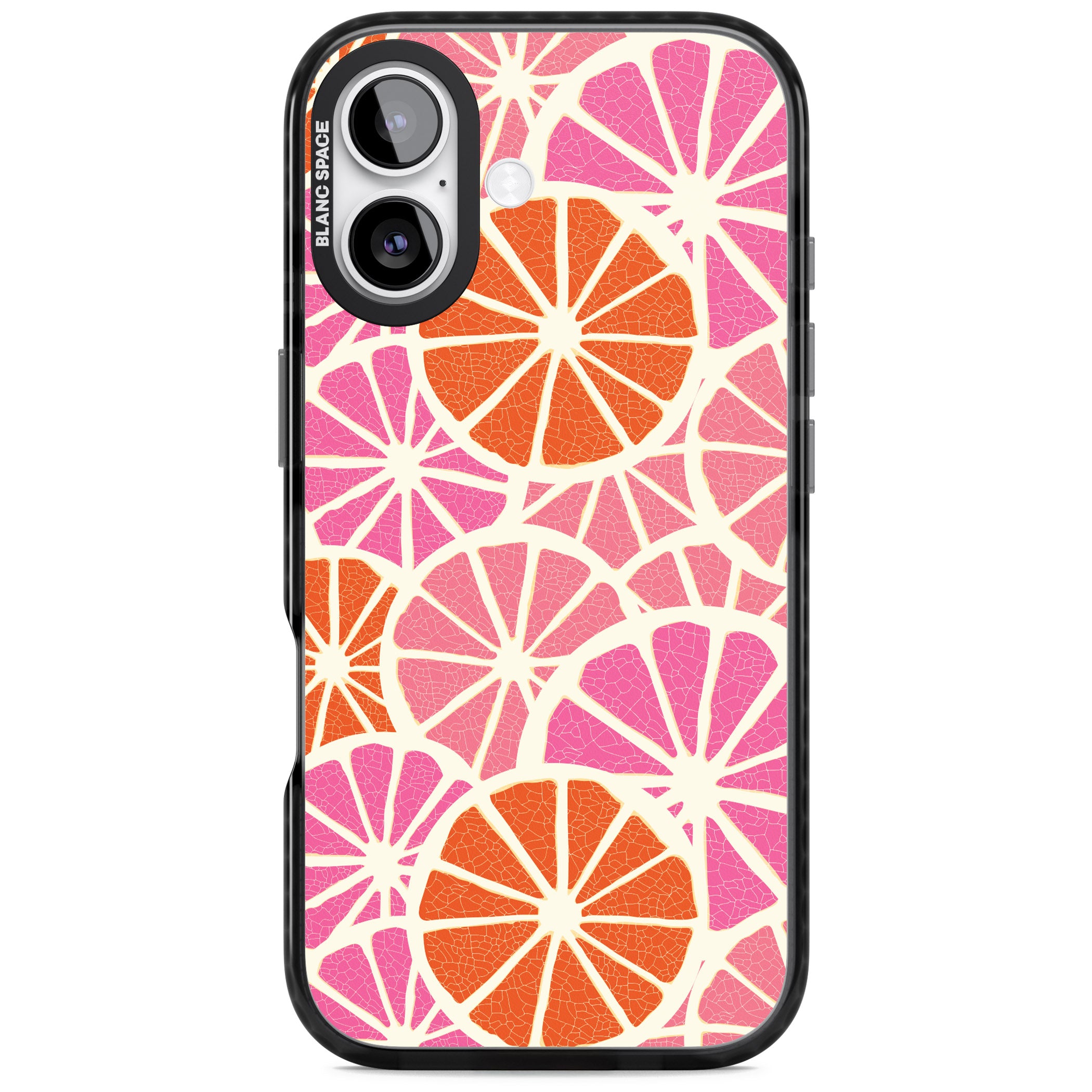 Citrus Slices iPhone 17 Impact Pro Black Phone Case