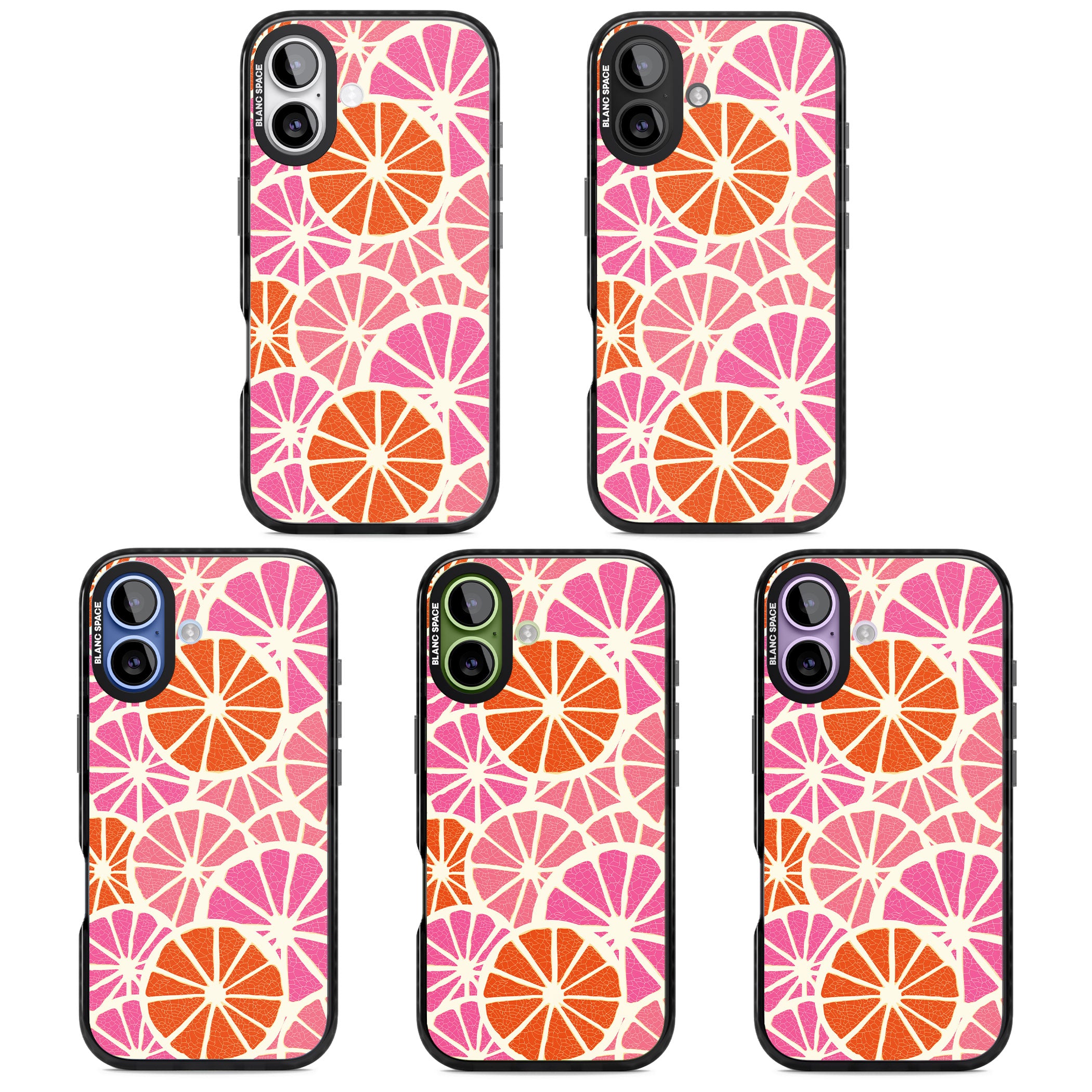Citrus Slices iPhone 17 Impact Pro Black Phone Case APT Impact Protection