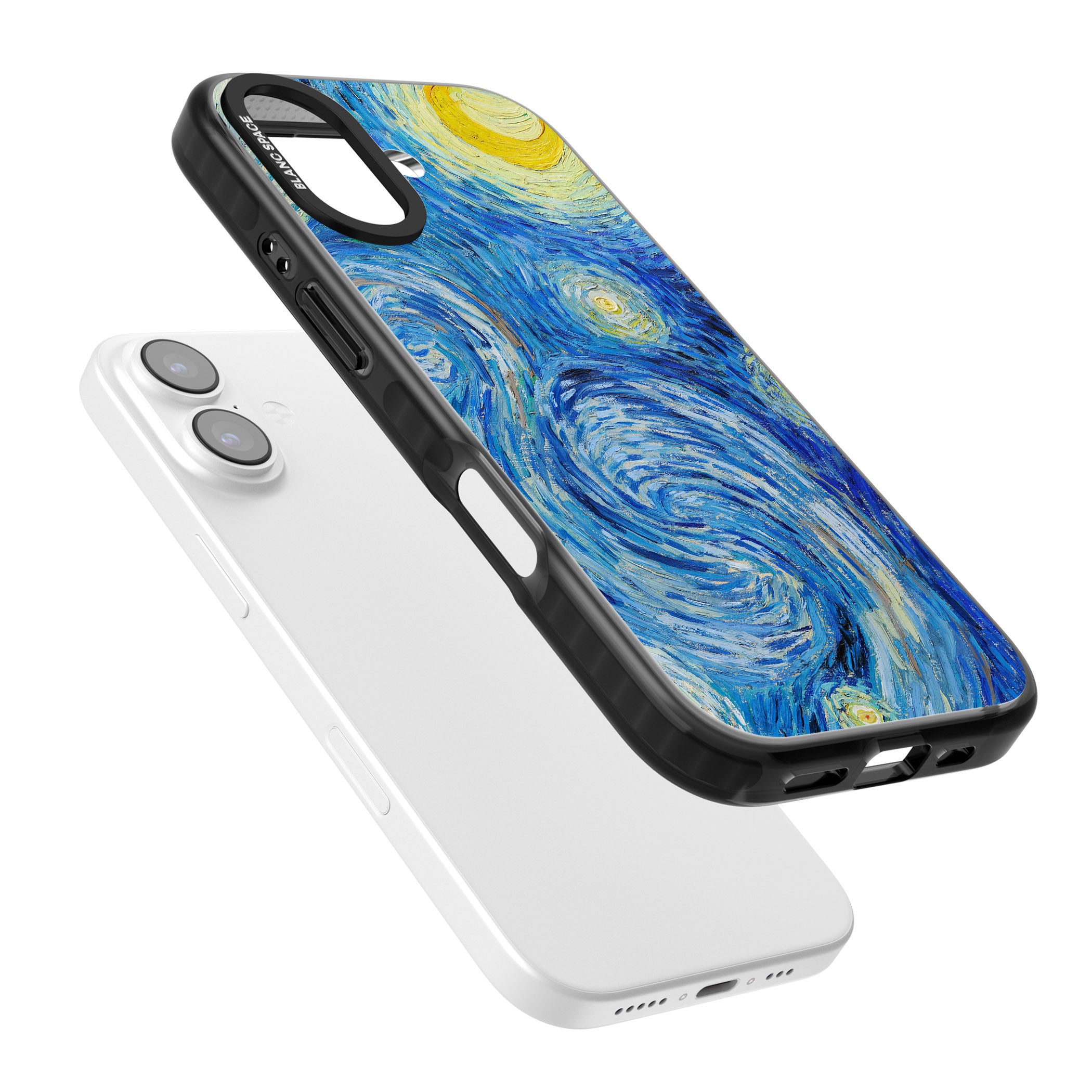 The Starry Night By Vincent Van Gogh iPhone 17 Impact Pro Black Phone Case Colours