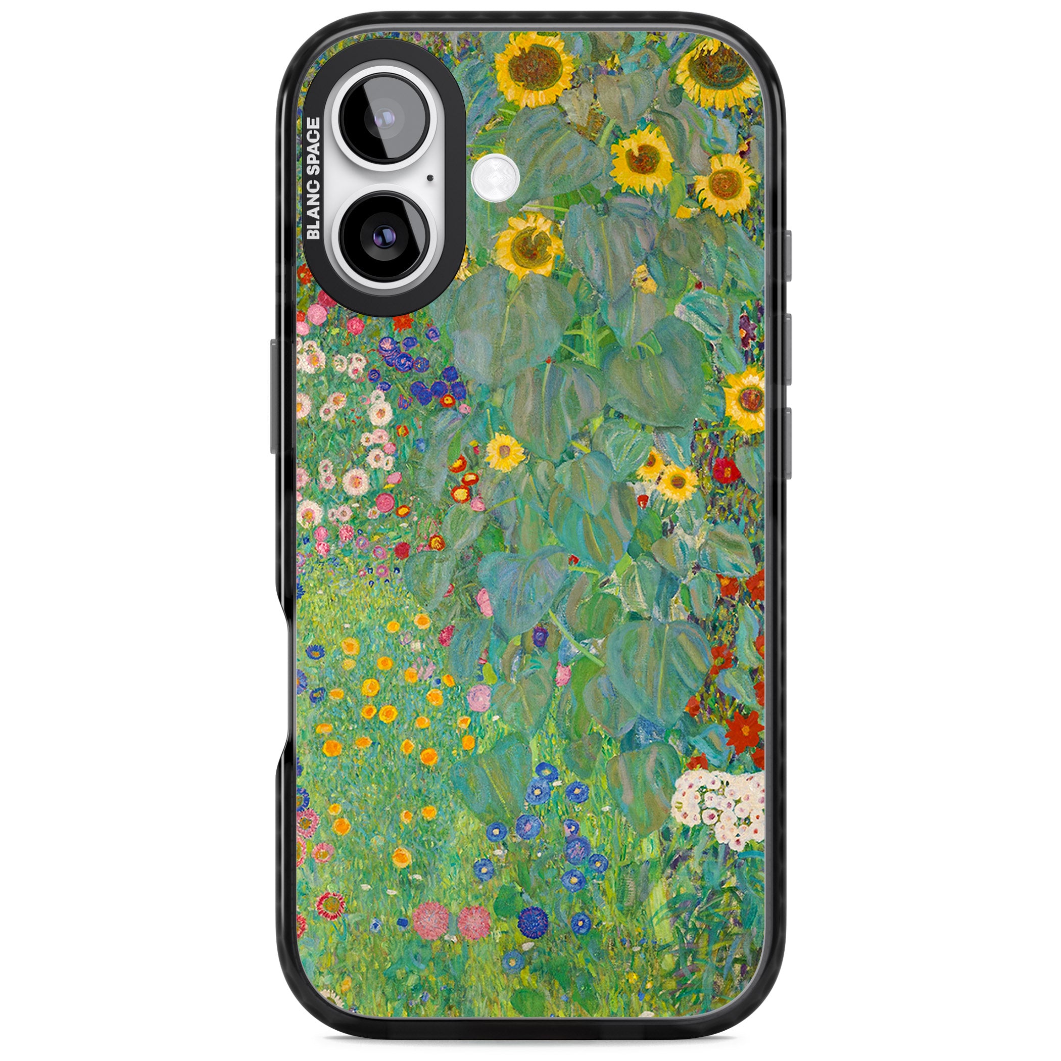 Farm Garden With Sunflowers iPhone 17 Impact Pro Black Phone Case