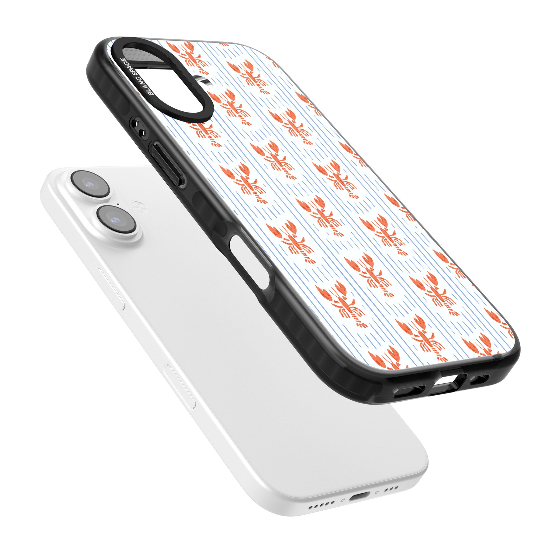 Lobster Stripes iPhone 17 Impact Pro Black Phone Case Colours
