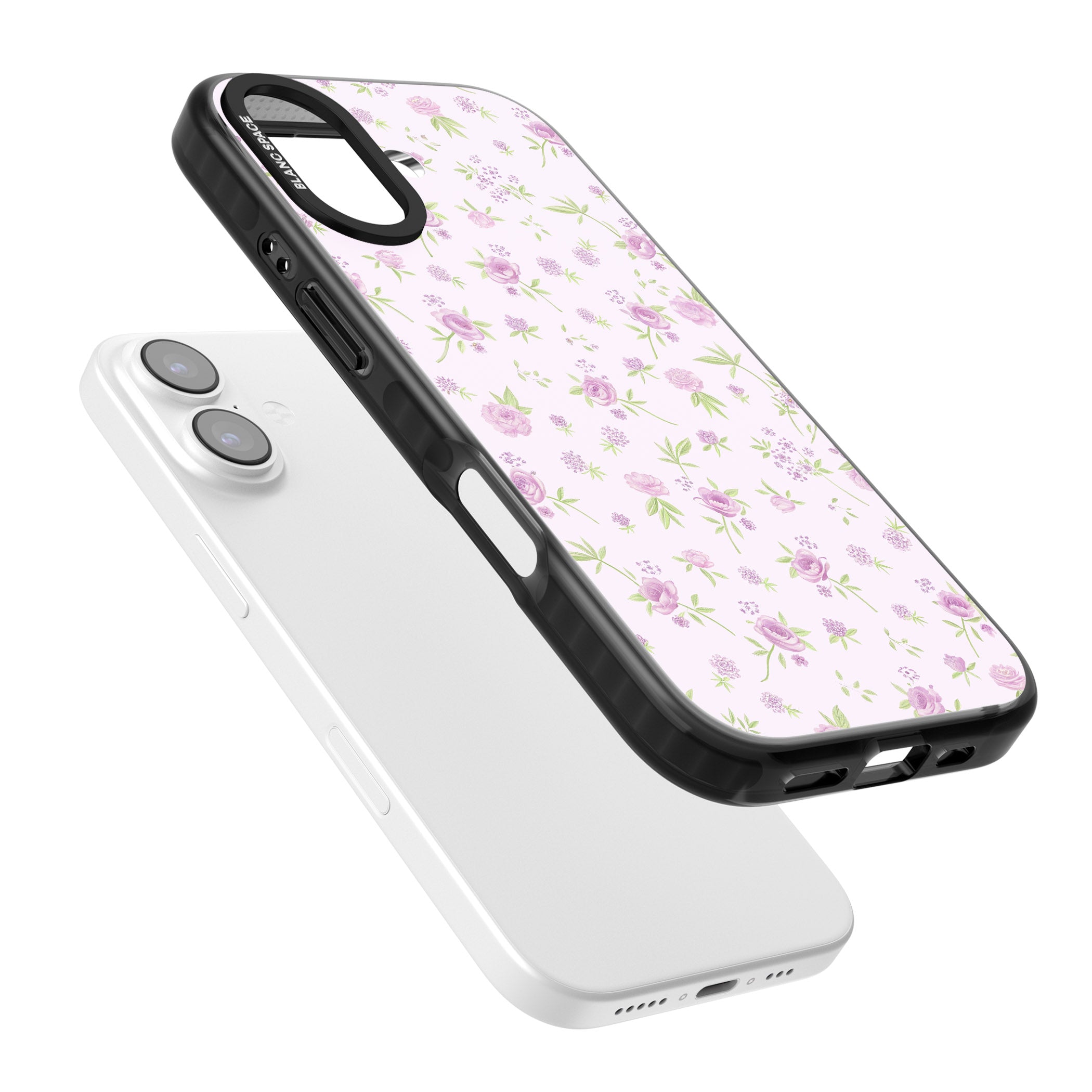 Pink Peonies iPhone 17 Impact Pro Black Phone Case Colours