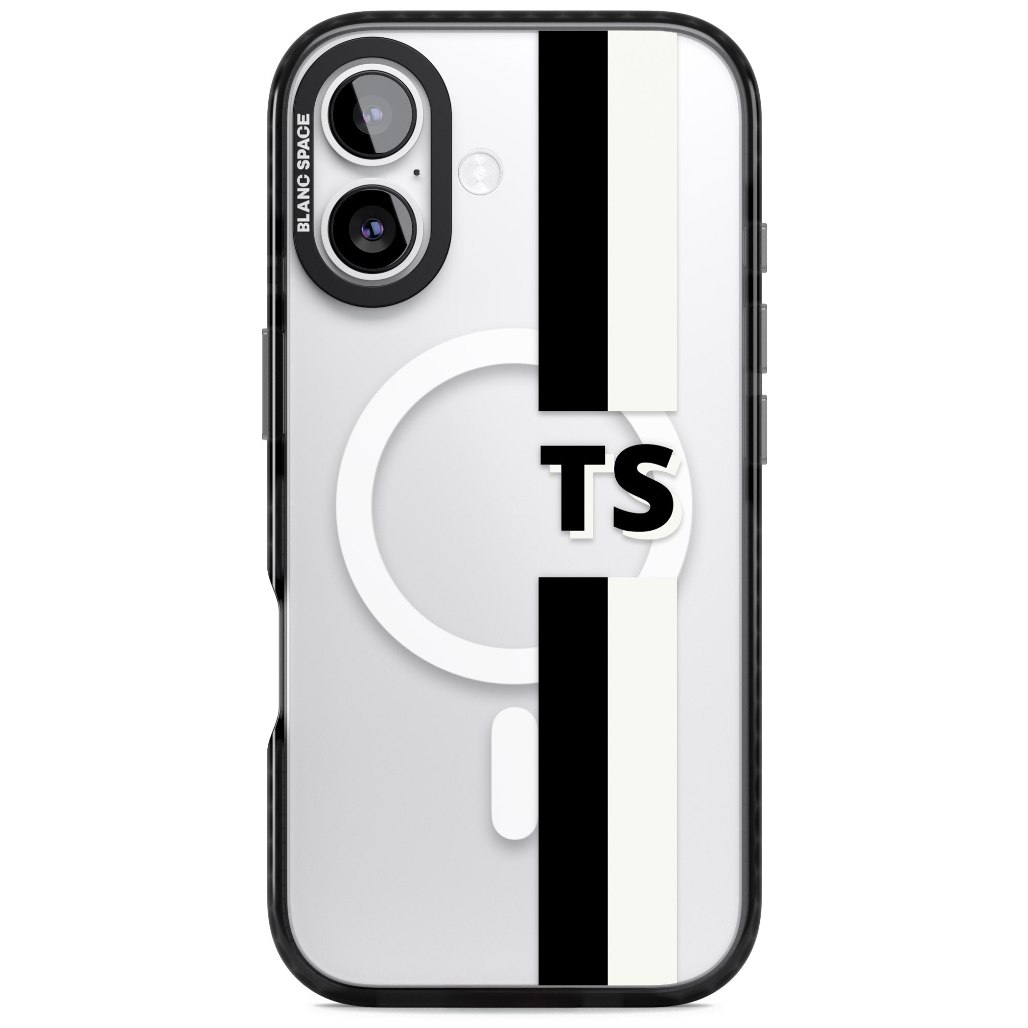 Personalised Black And White Stripe
