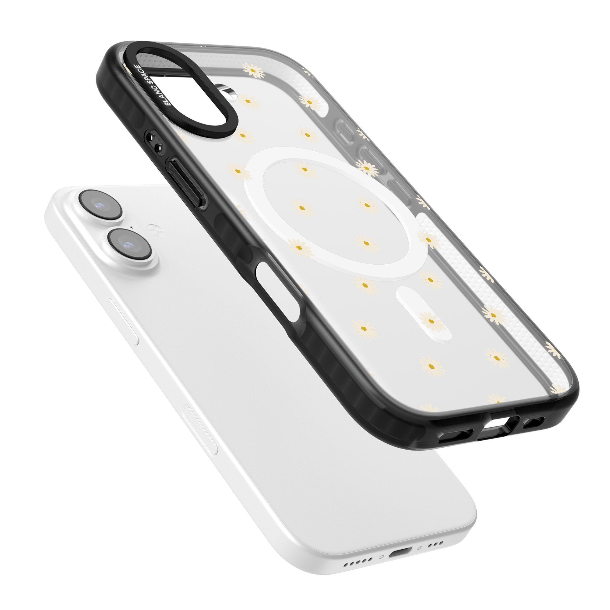 Daisy Pop Floral iPhone 17 Impact Pro Black Phone Case Colours