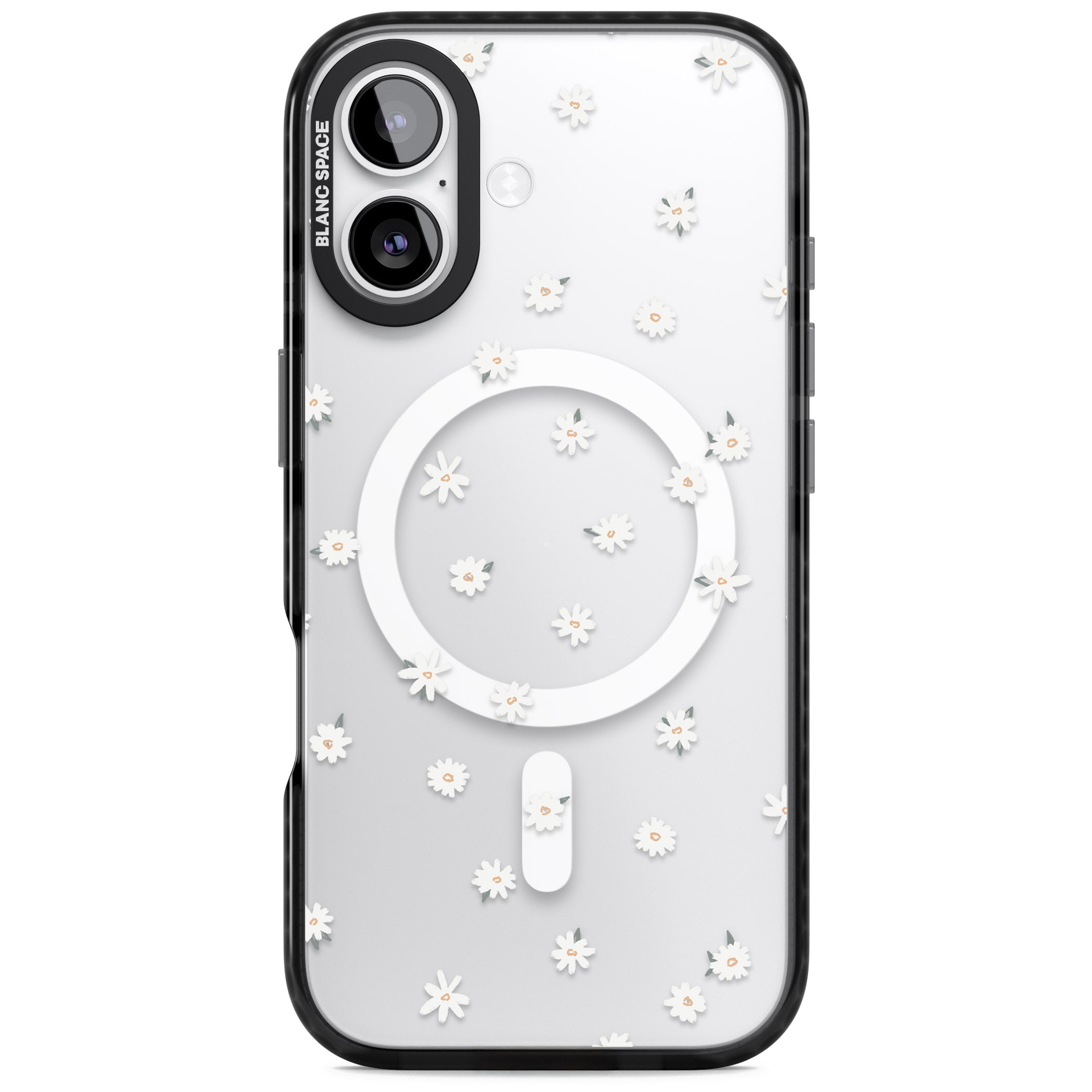 Daisy Dream Clear iPhone 17 Impact Pro Black Phone Case