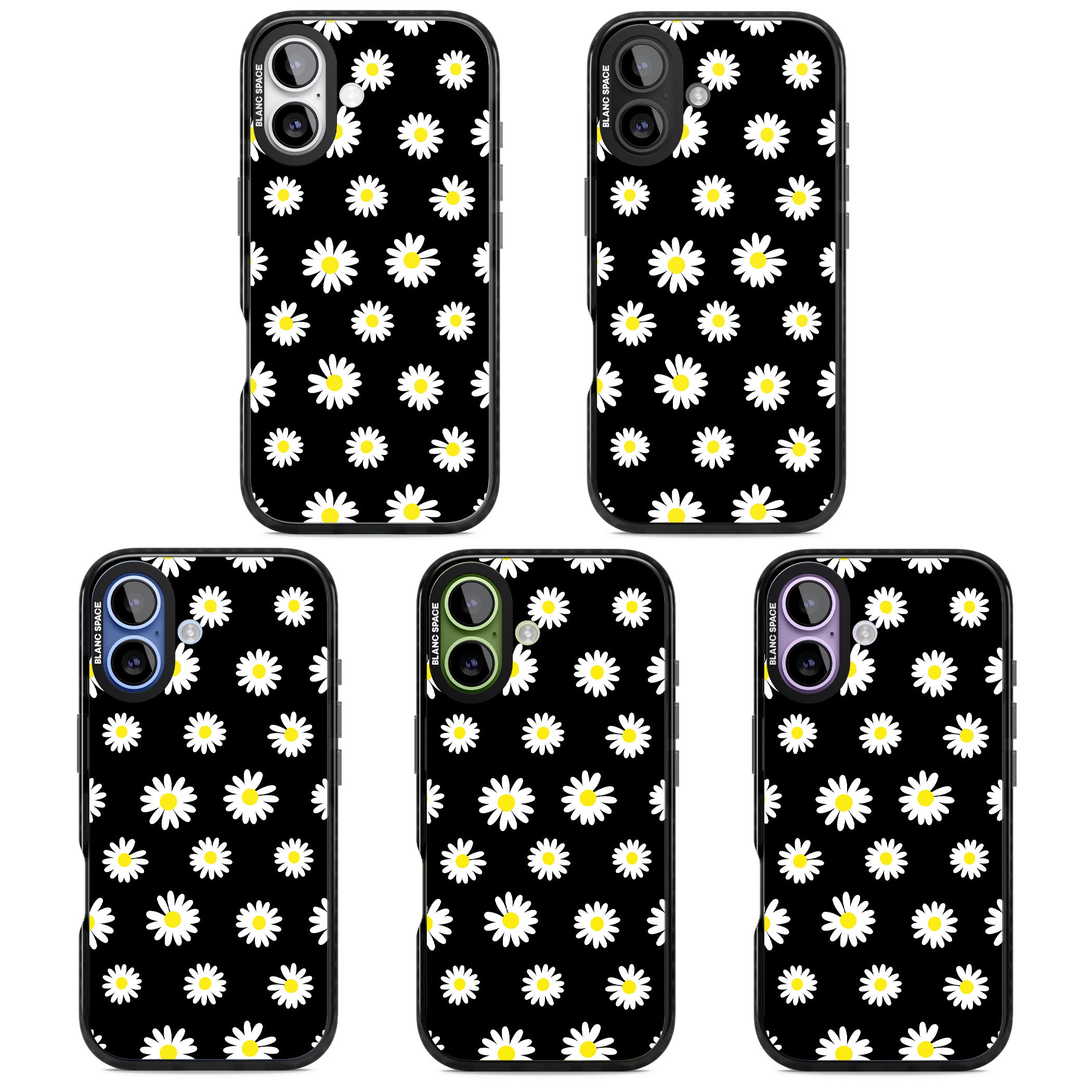 Personalised Chic Daisy Pattern iPhone 17 Impact Pro Black Phone Case APT Impact Protection