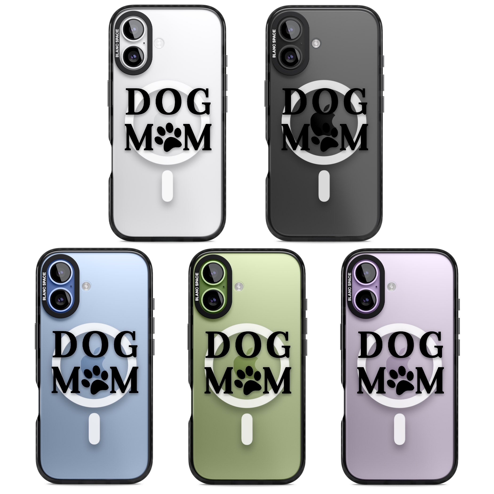 Dog Mom iPhone 17 Impact Pro Black Phone Case APT Impact Protection