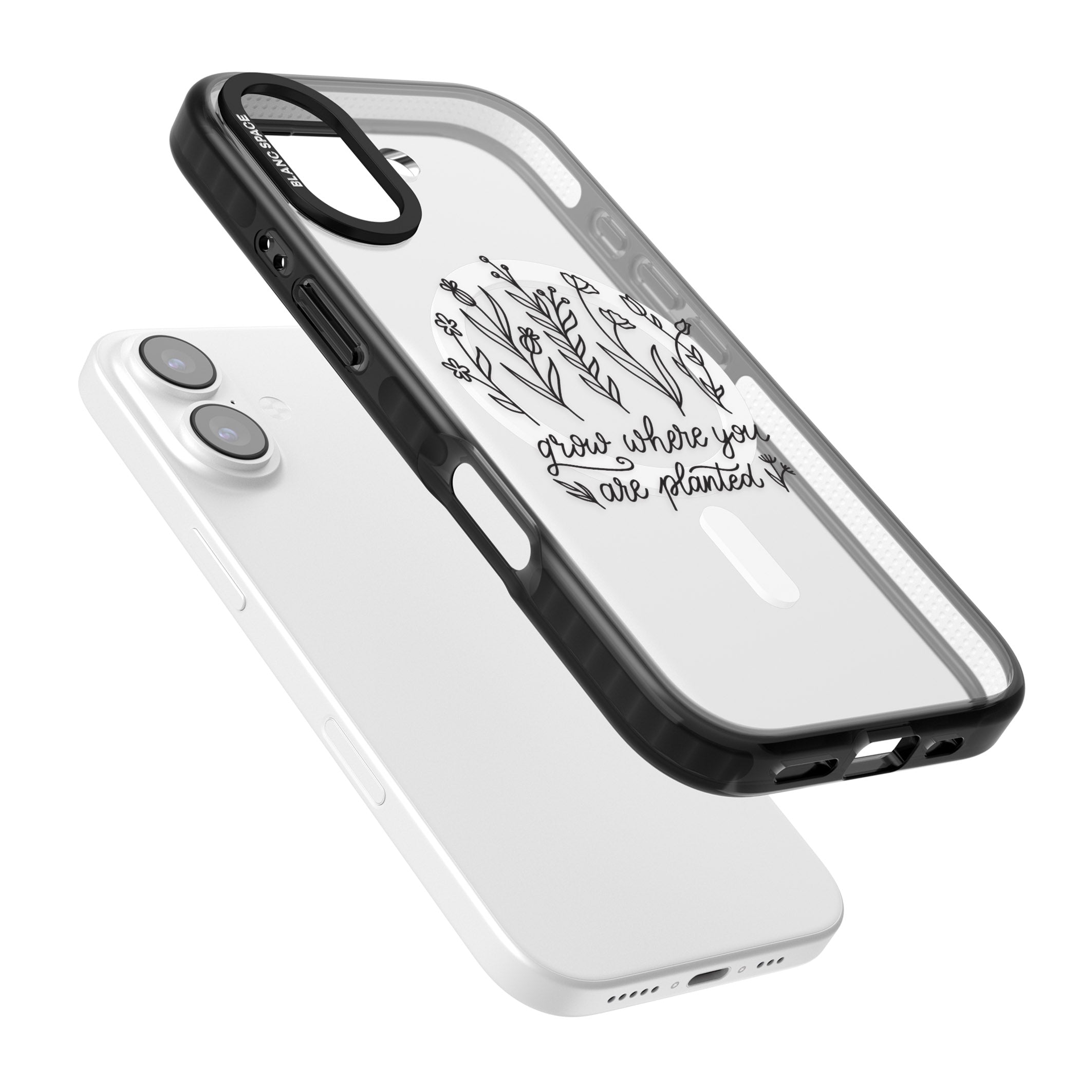 Grow Where You Are Planted iPhone 17 Impact Pro Black Phone Case Colours