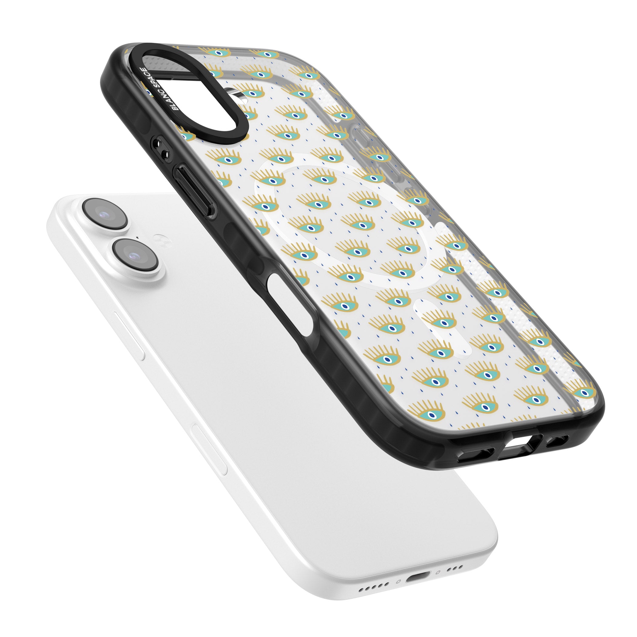 Crying Eyes Pattern iPhone 17 Impact Pro Black Phone Case Colours