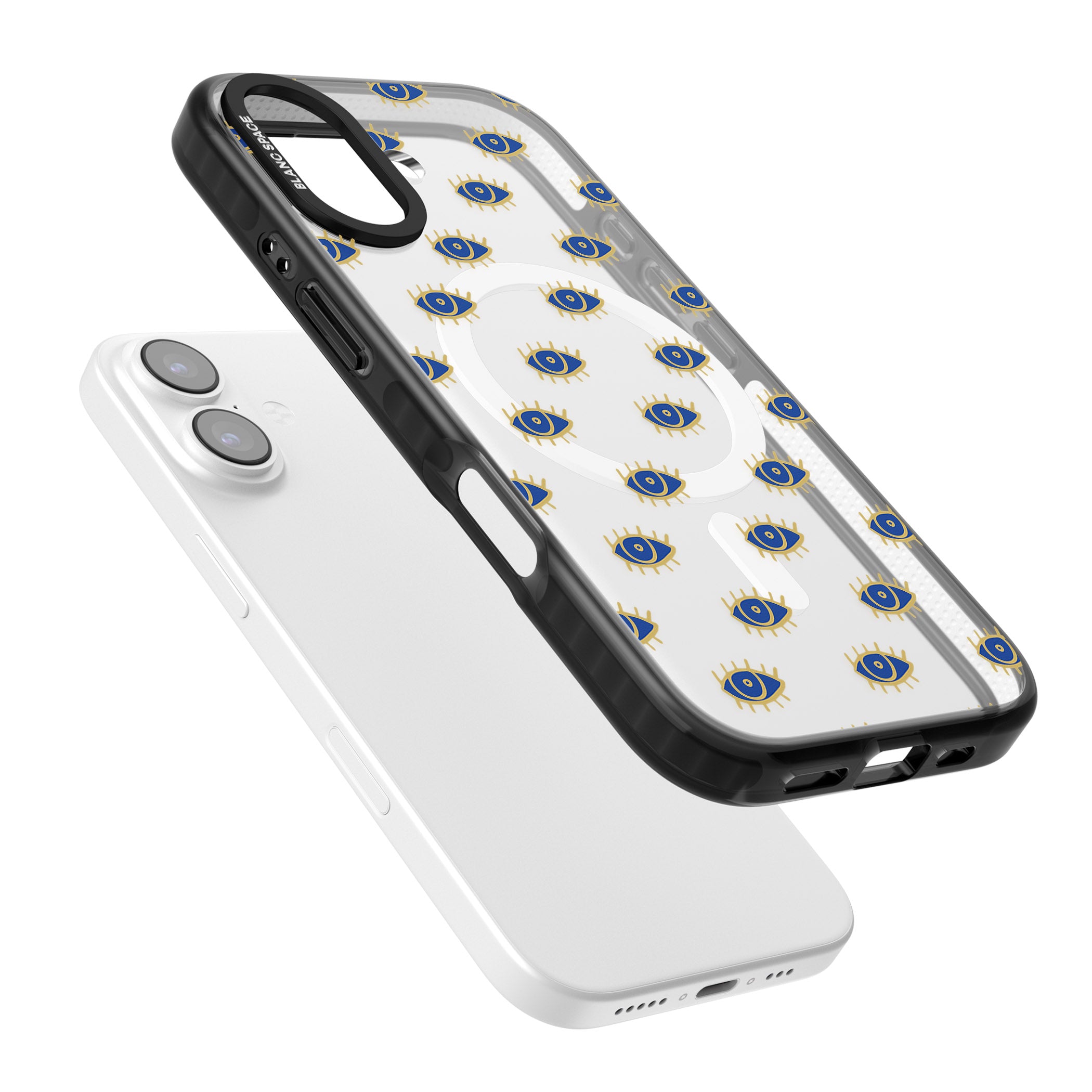 Psychedelic Eyes Pattern Classic iPhone 17 Impact Pro Black Phone Case Colours