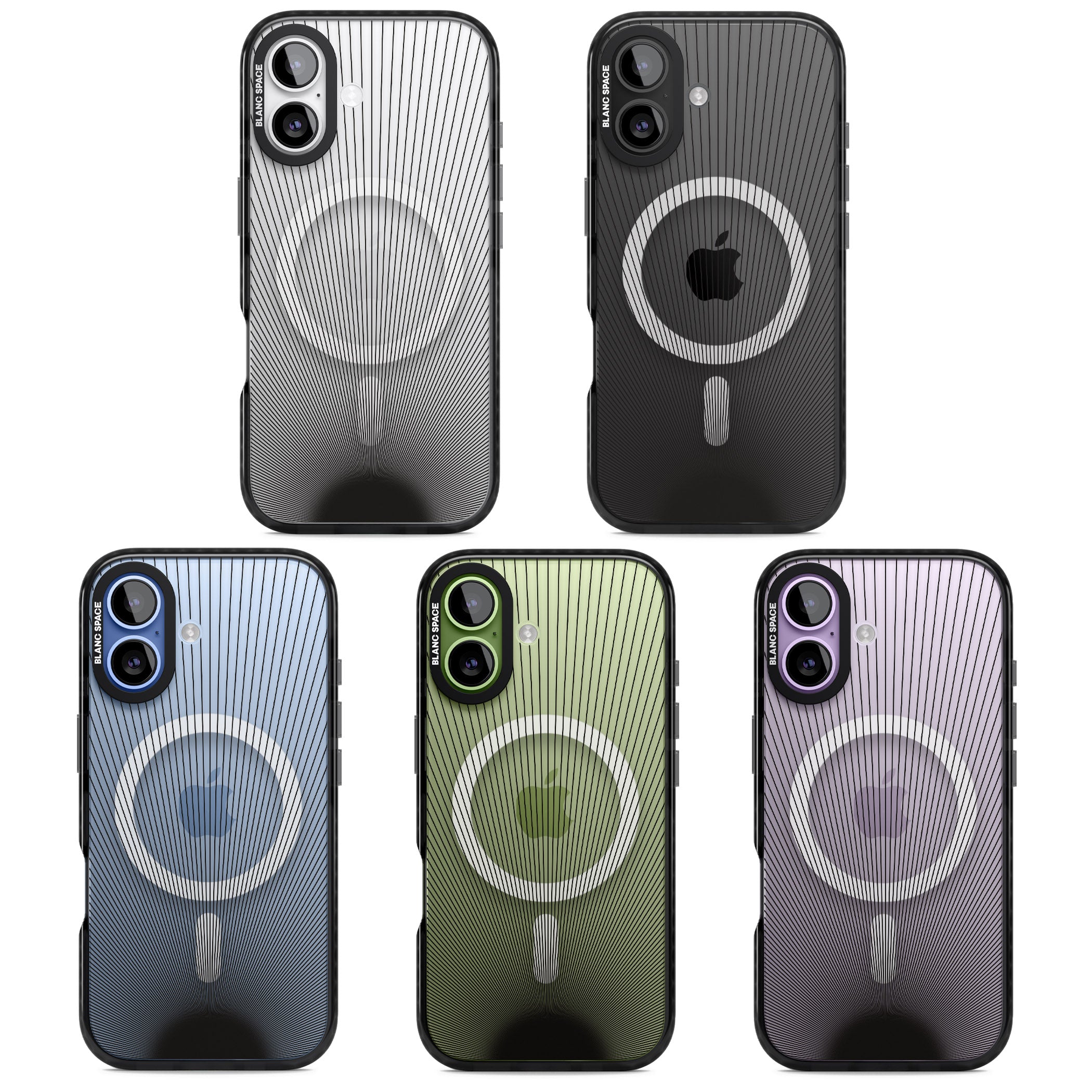 Linear Sunburst iPhone 17 Impact Pro Black Phone Case APT Impact Protection