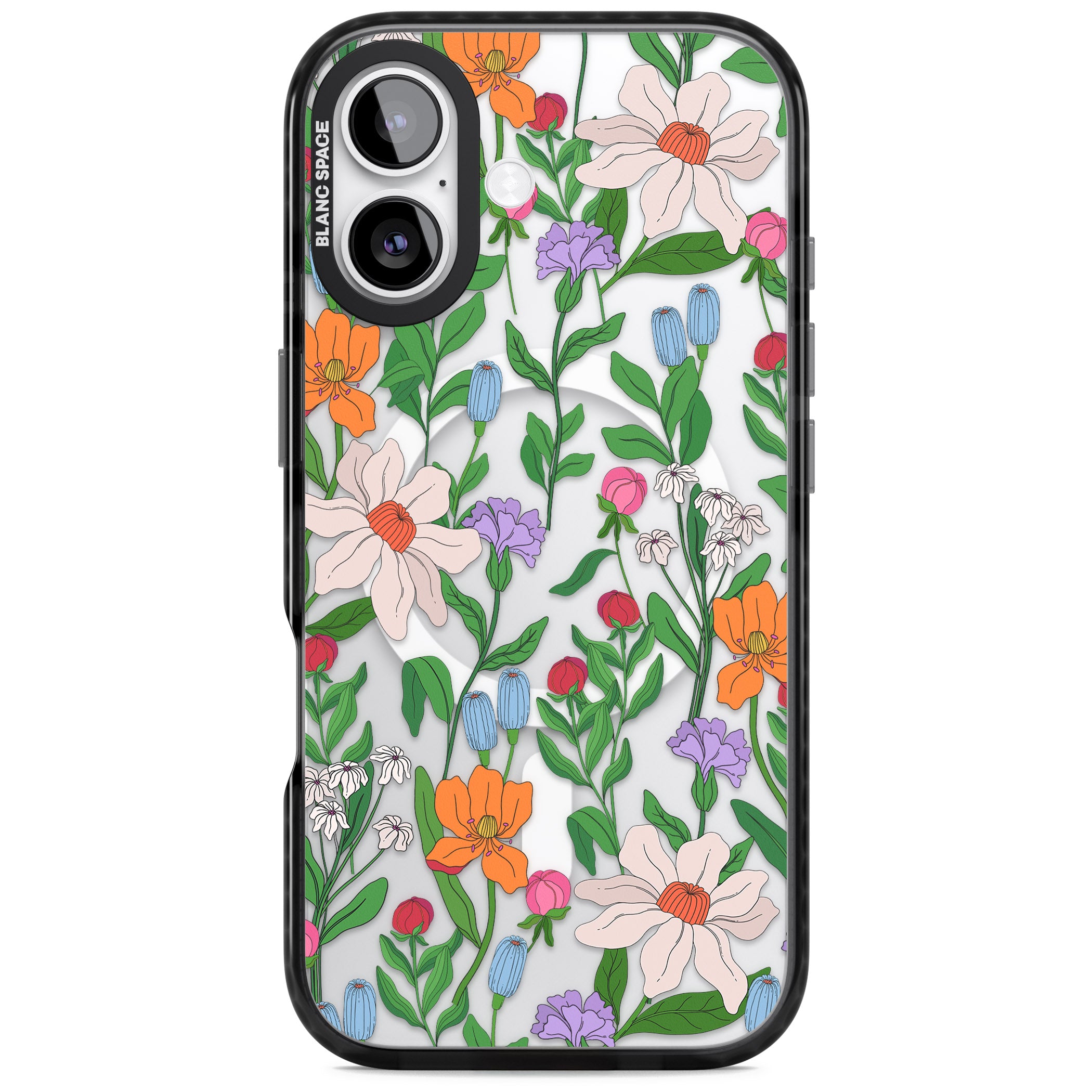 Full Bloom iPhone 17 Impact Pro Black Phone Case
