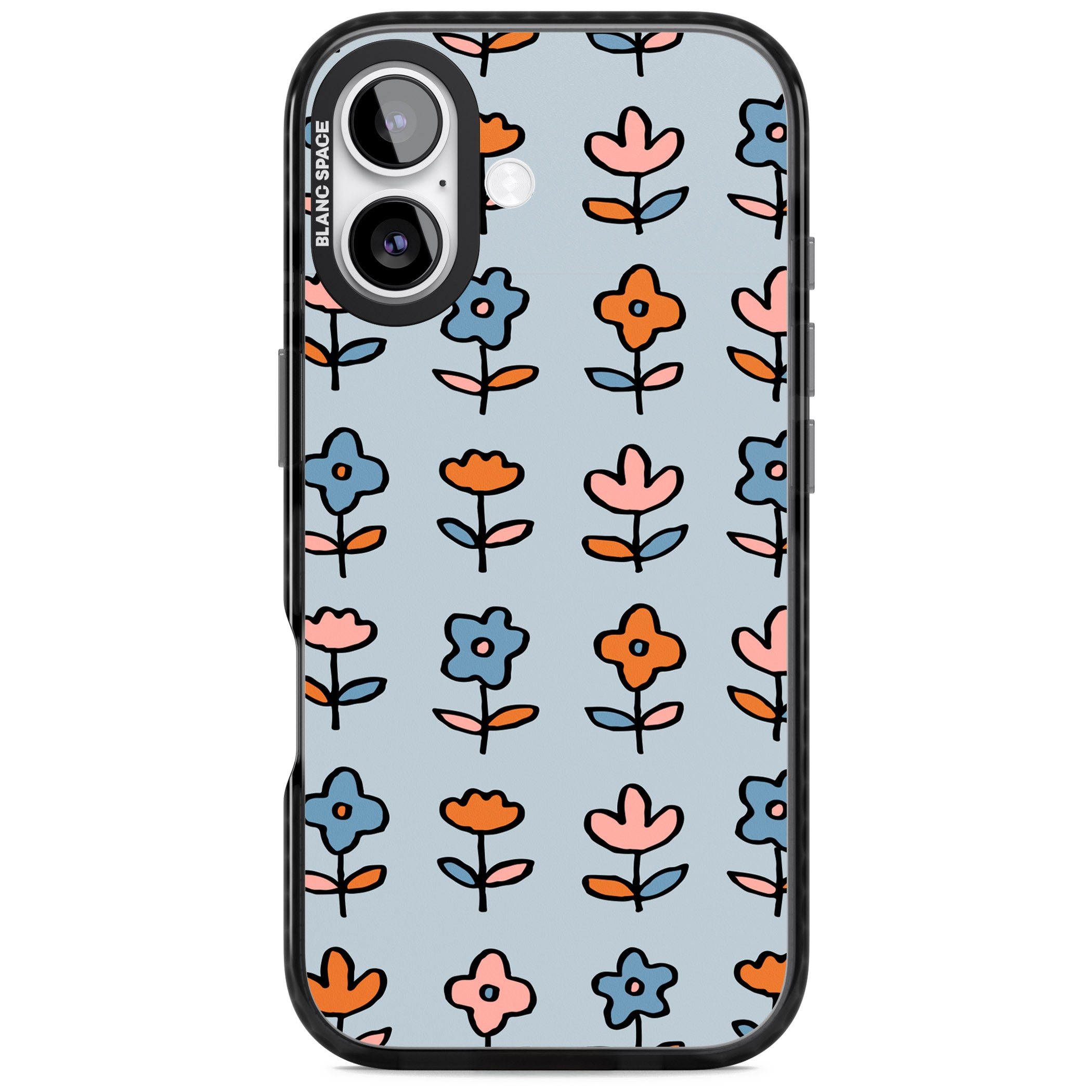 Vintage Floral Array iPhone 17 Impact Pro Black Phone Case