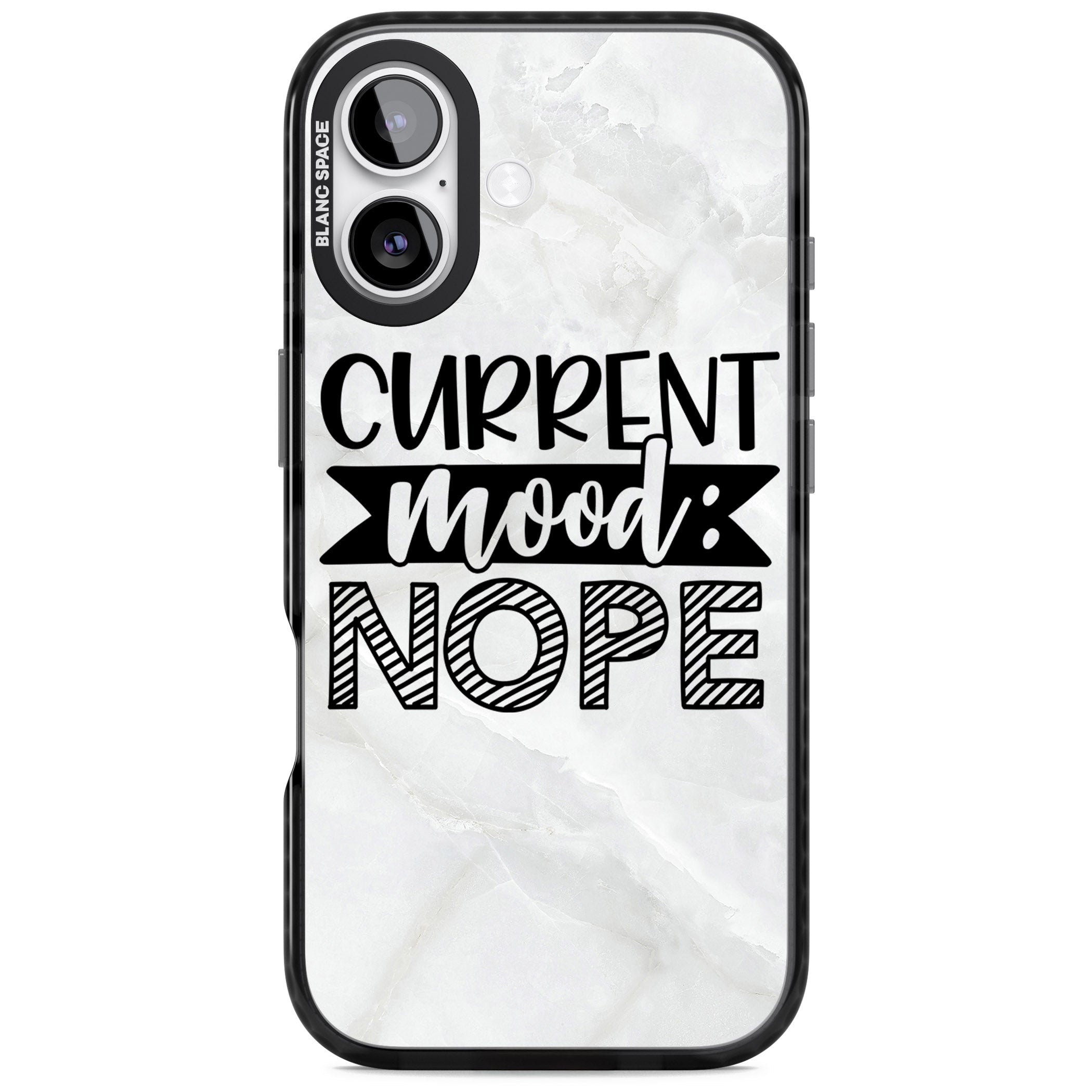 Current Mood Nope iPhone 17 Impact Pro Black Phone Case