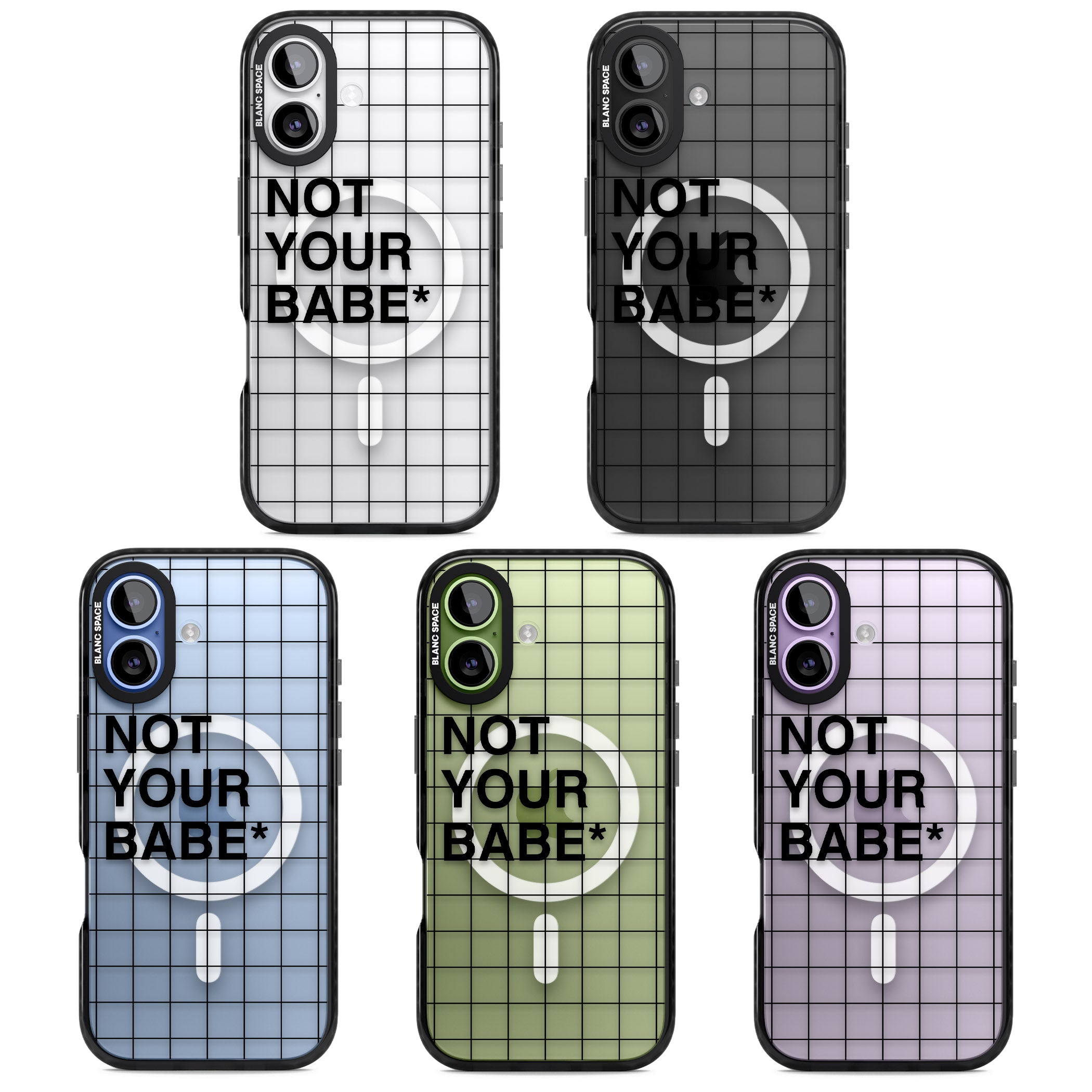 Not Your Babe iPhone 17 Impact Pro Black Phone Case APT Impact Protection