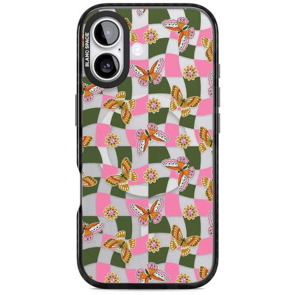 Wavy Butterfly Checked Pattern