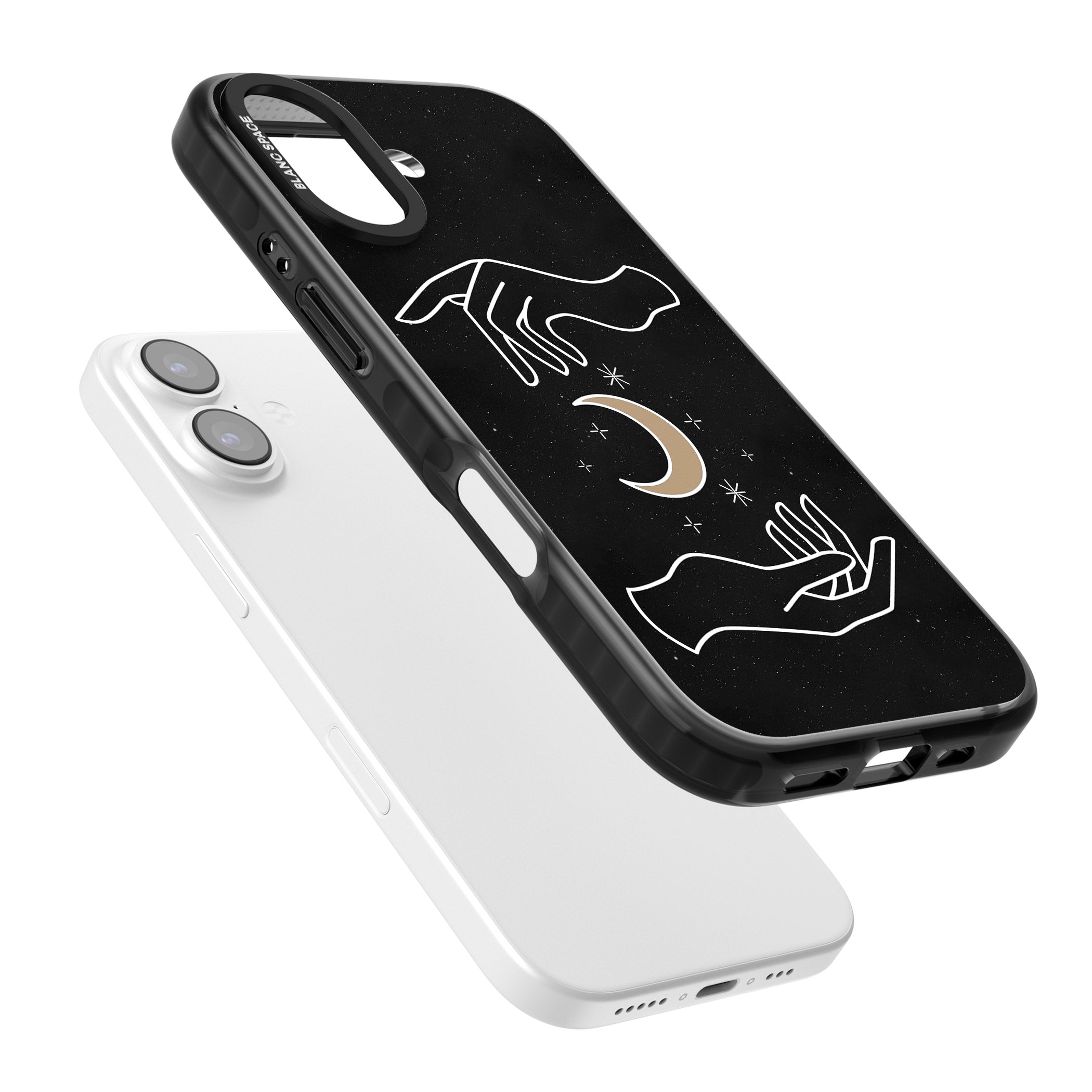 Cosmic Hands iPhone 17 Impact Pro Black Phone Case Colours
