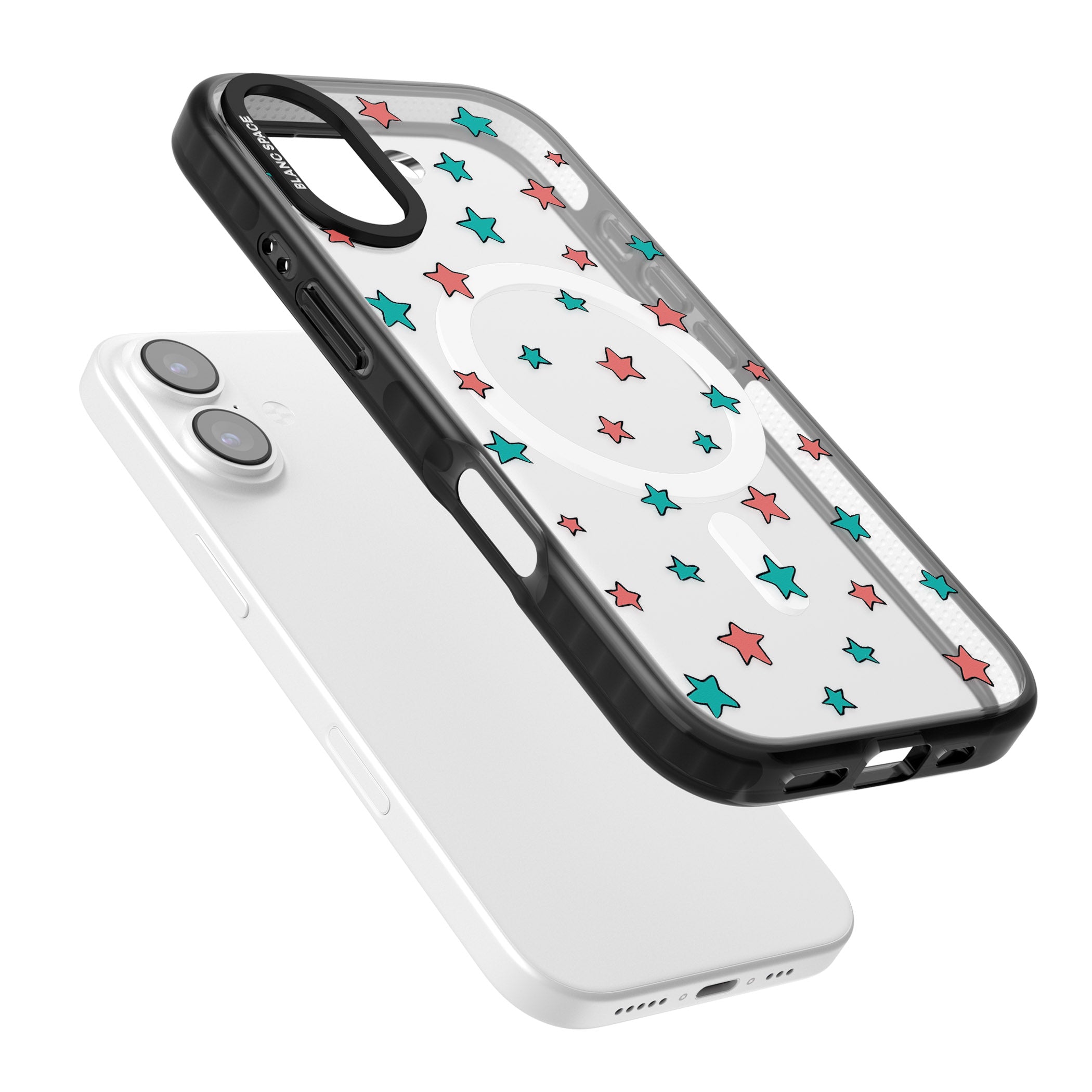 Heartstopper Stars Pattern iPhone 17 Impact Pro Black Phone Case Colours