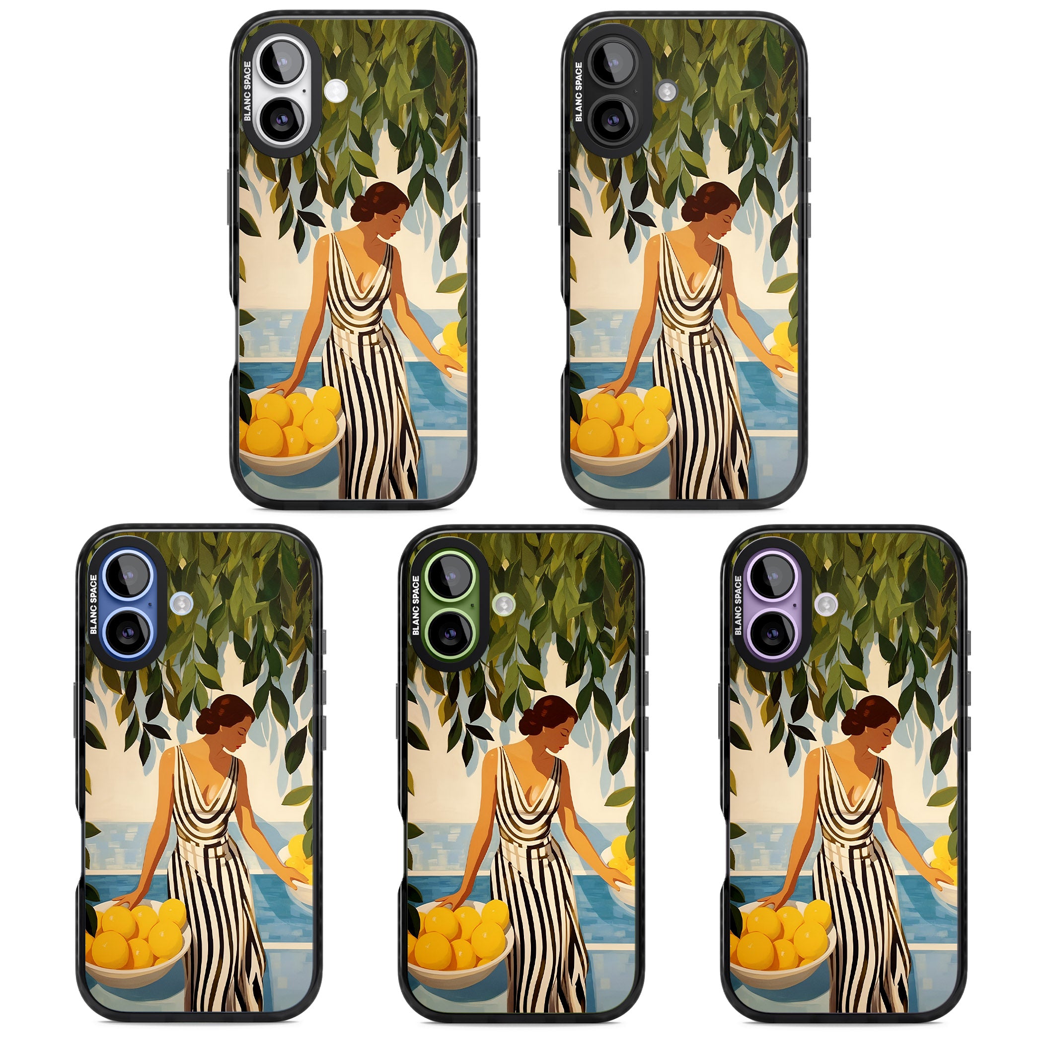 Lemon Picking iPhone 17 Impact Pro Black Phone Case APT Impact Protection