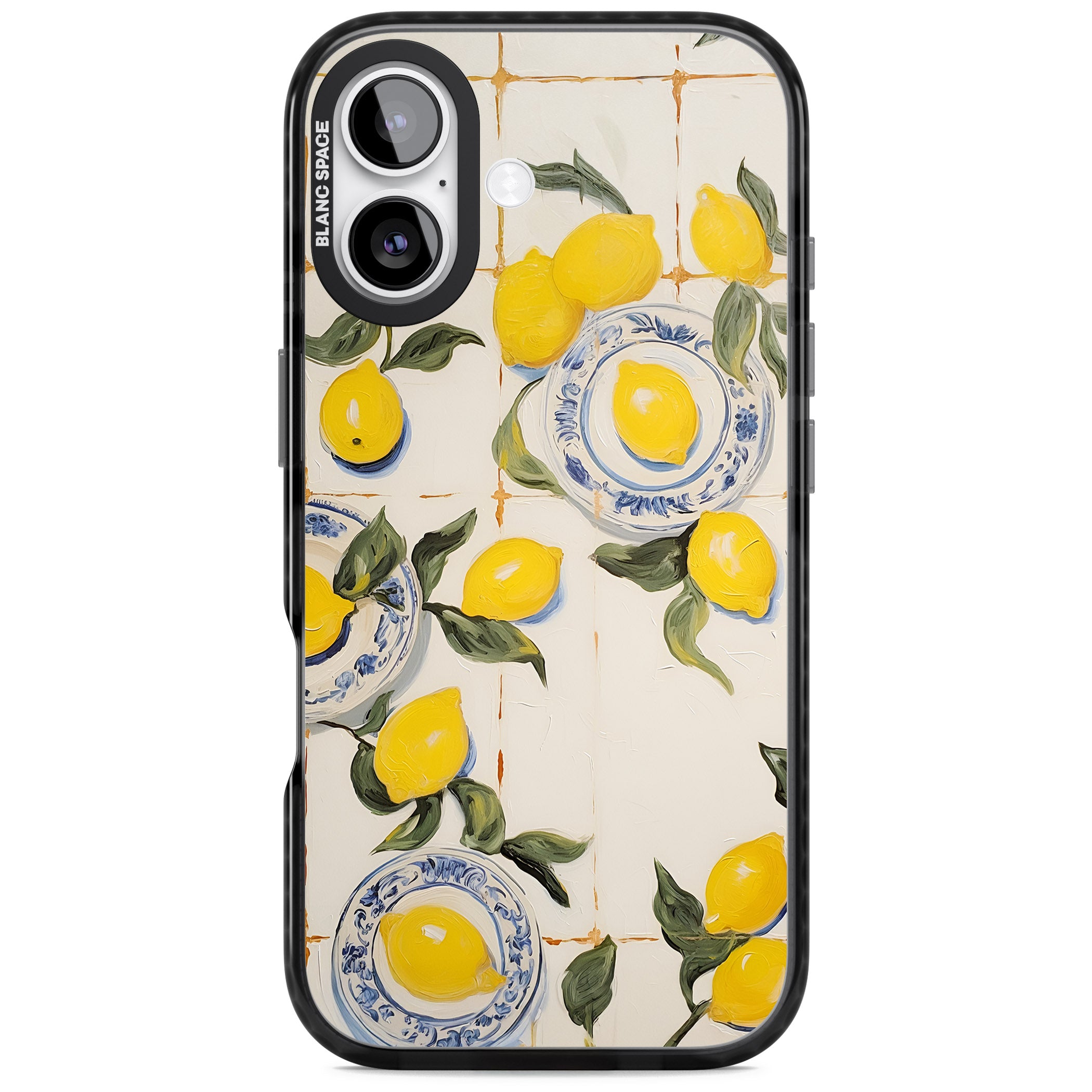 Lemons & Porcelain iPhone 17 Impact Pro Black Phone Case