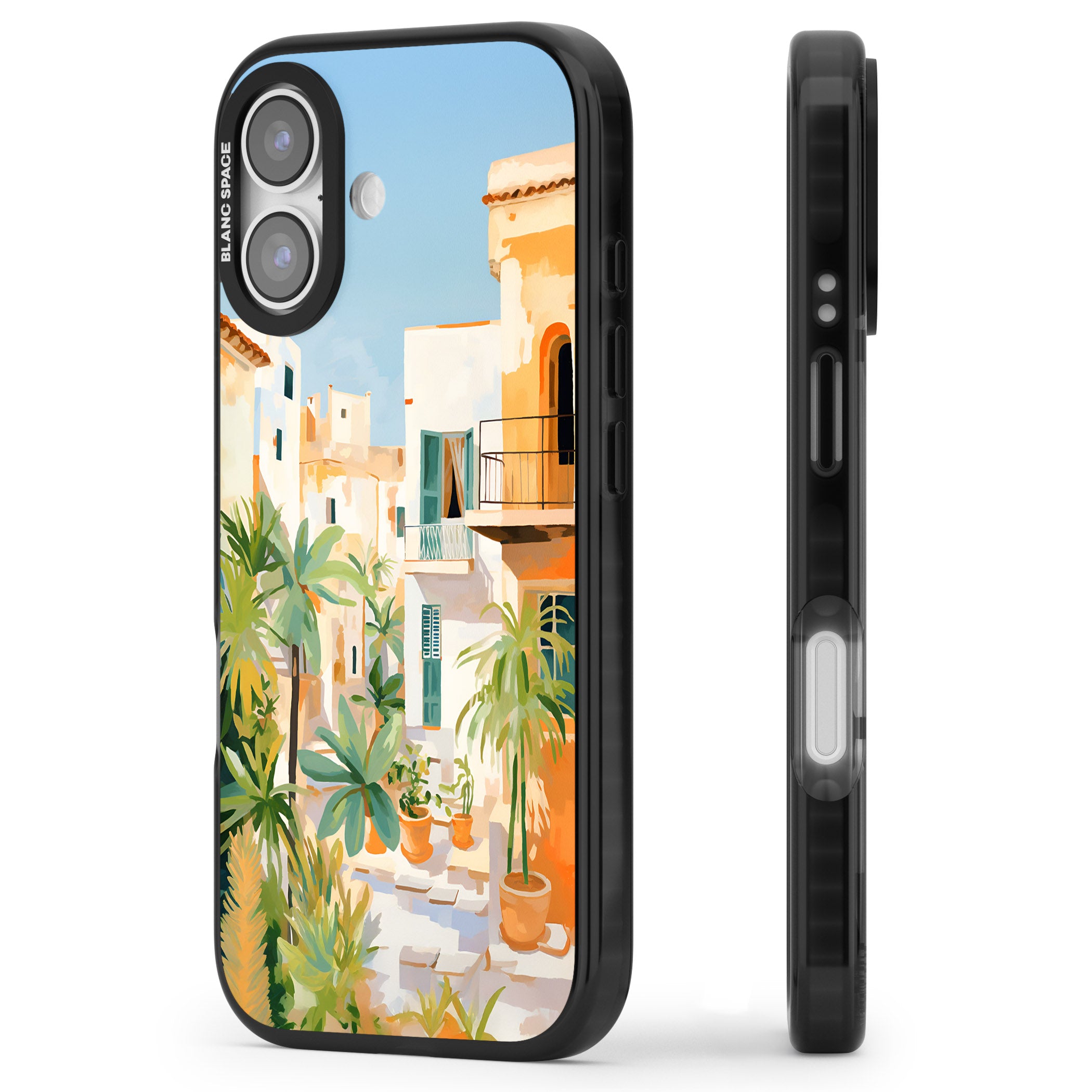 Italian Vicoli iPhone 17 Impact Pro Black Phone Case Side Profile