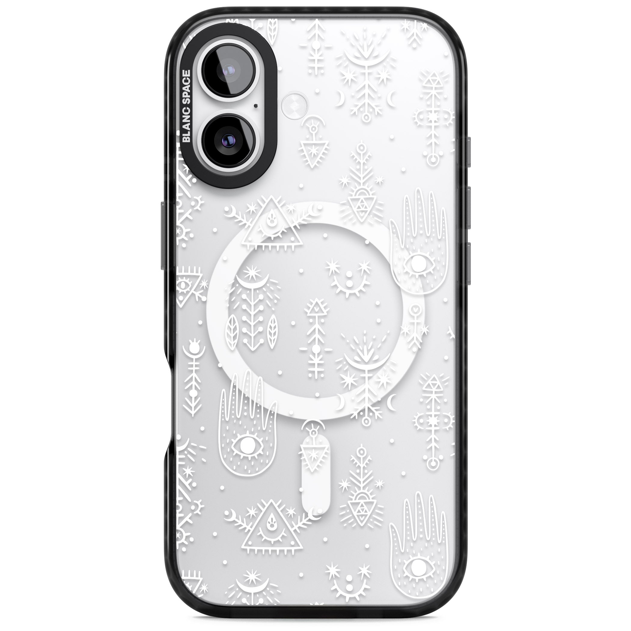 Mystic Symbols iPhone 17 Impact Pro Black Phone Case