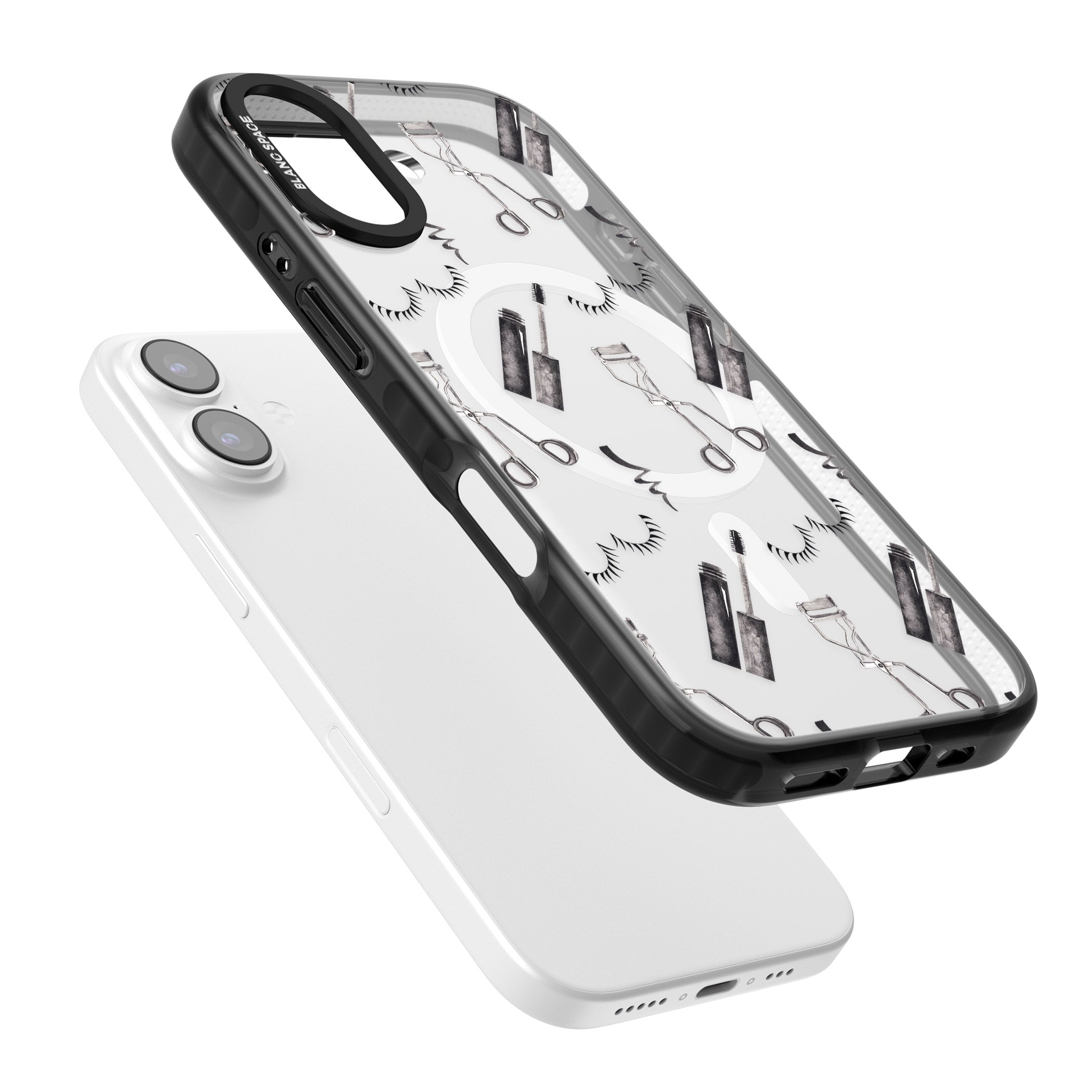 Eyelash Makeup Pattern iPhone 17 Impact Pro Black Phone Case Colours