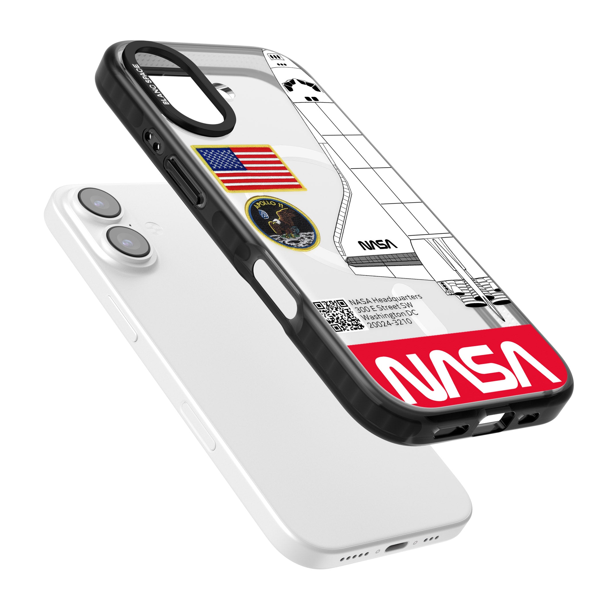 Nasa Apollo 11 iPhone 17 Impact Pro Black Phone Case Colours