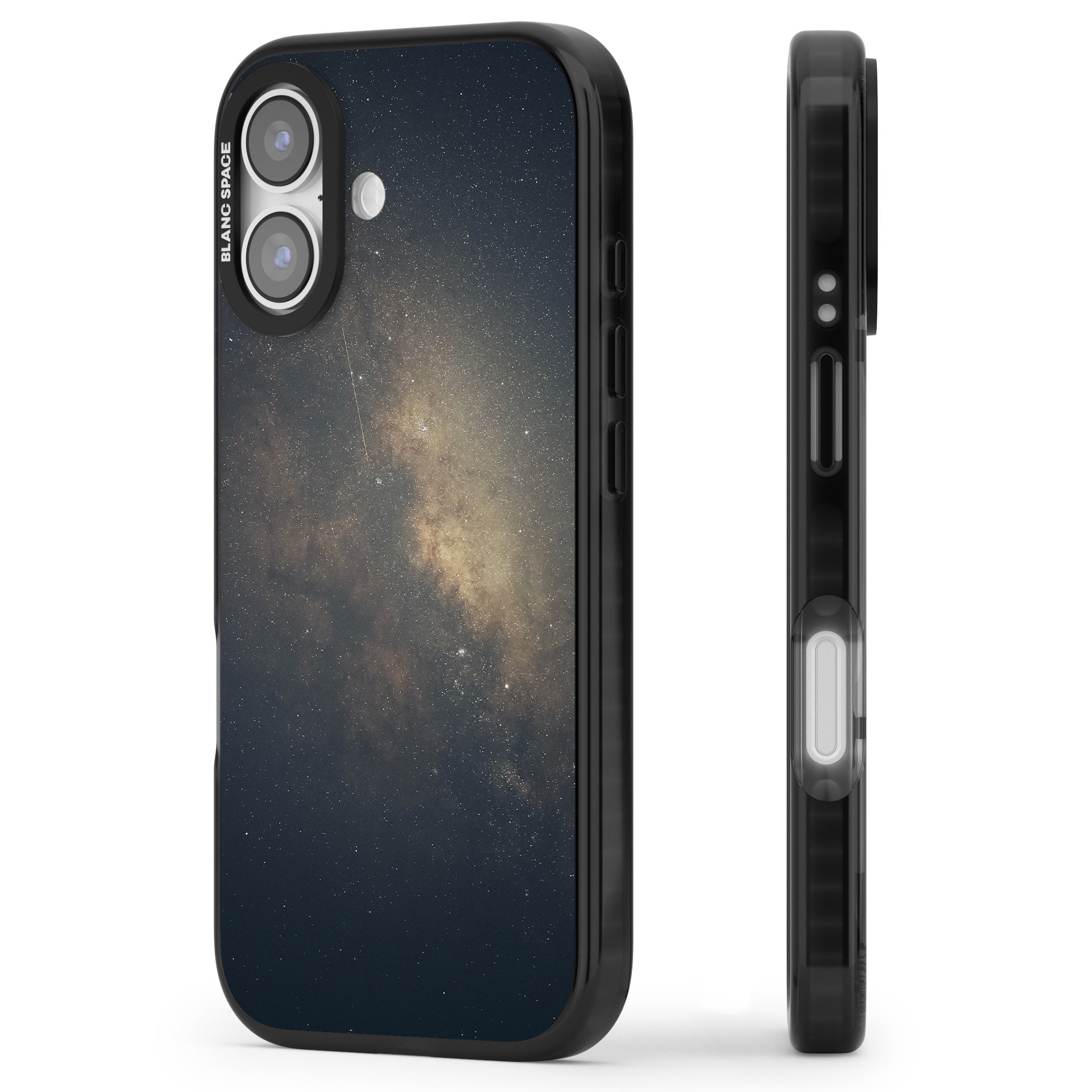 Cosmic Night Sky iPhone 17 Impact Pro Black Phone Case Side Profile