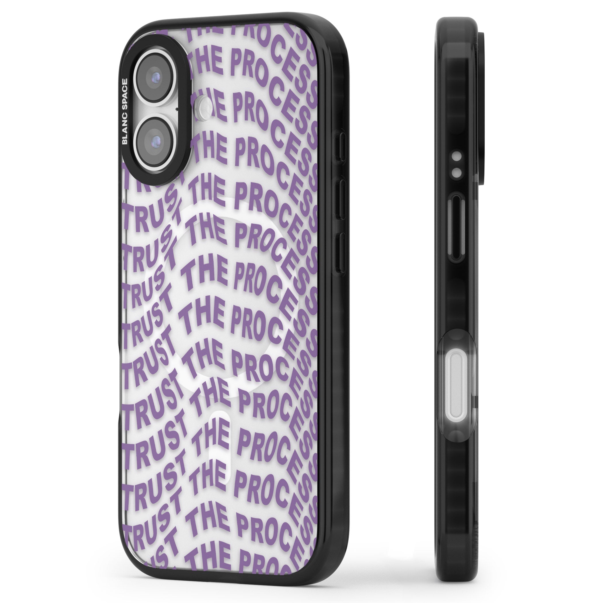 Trust The Process iPhone 17 Impact Pro Black Phone Case Side Profile