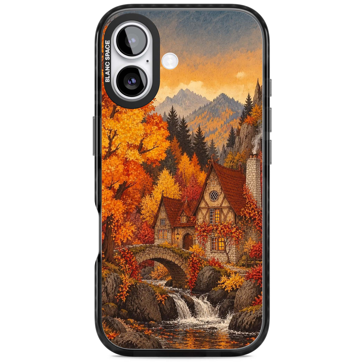 Auburn Cottage iPhone case | Black Impact Magsafe case for iPhone 17