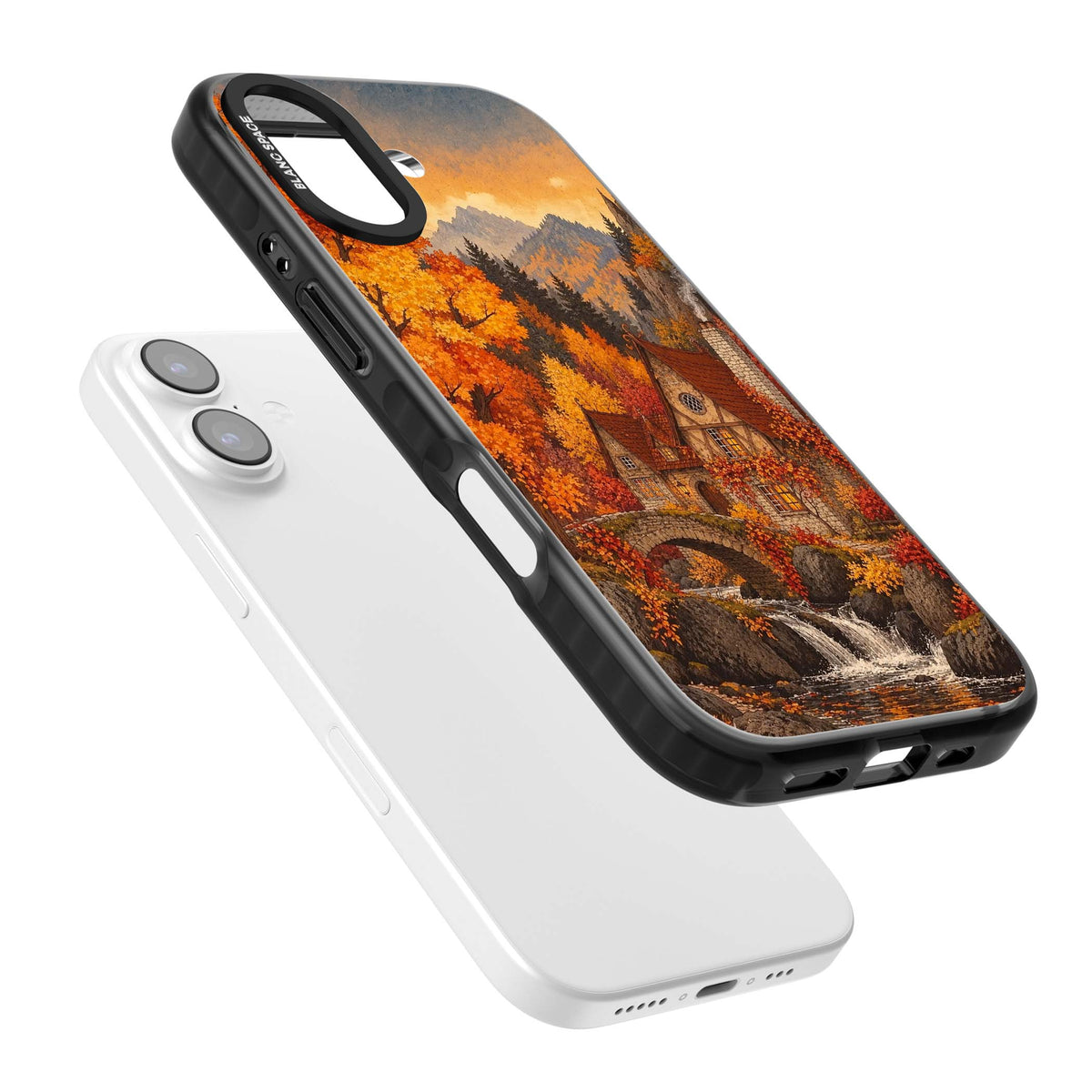 Auburn Cottage iPhone case | Black Impact Magsafe case for iPhone 17