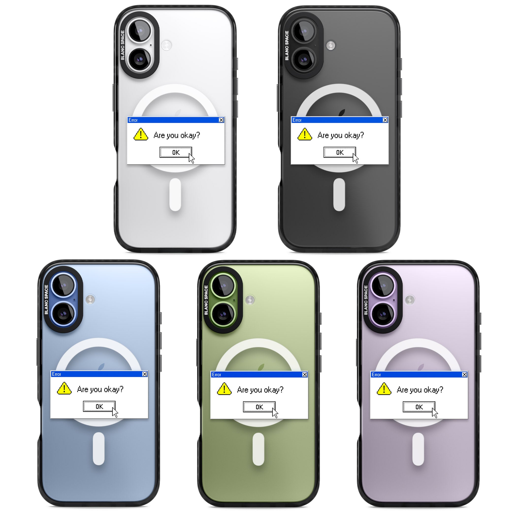 Are You Okay Exe iPhone 17 Impact Pro Black Phone Case APT Impact Protection