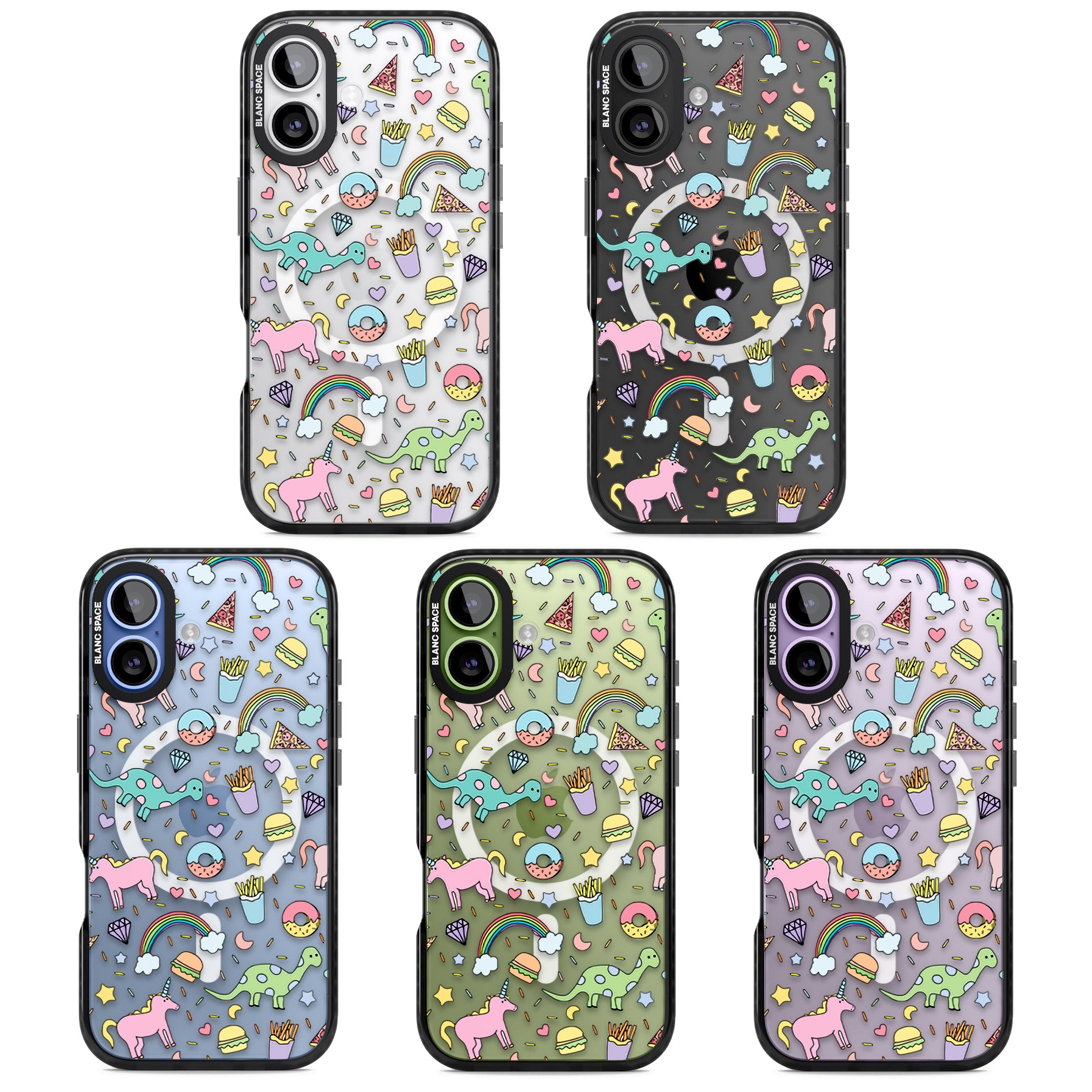 Cute Pattern iPhone 17 Impact Pro Black Phone Case APT Impact Protection