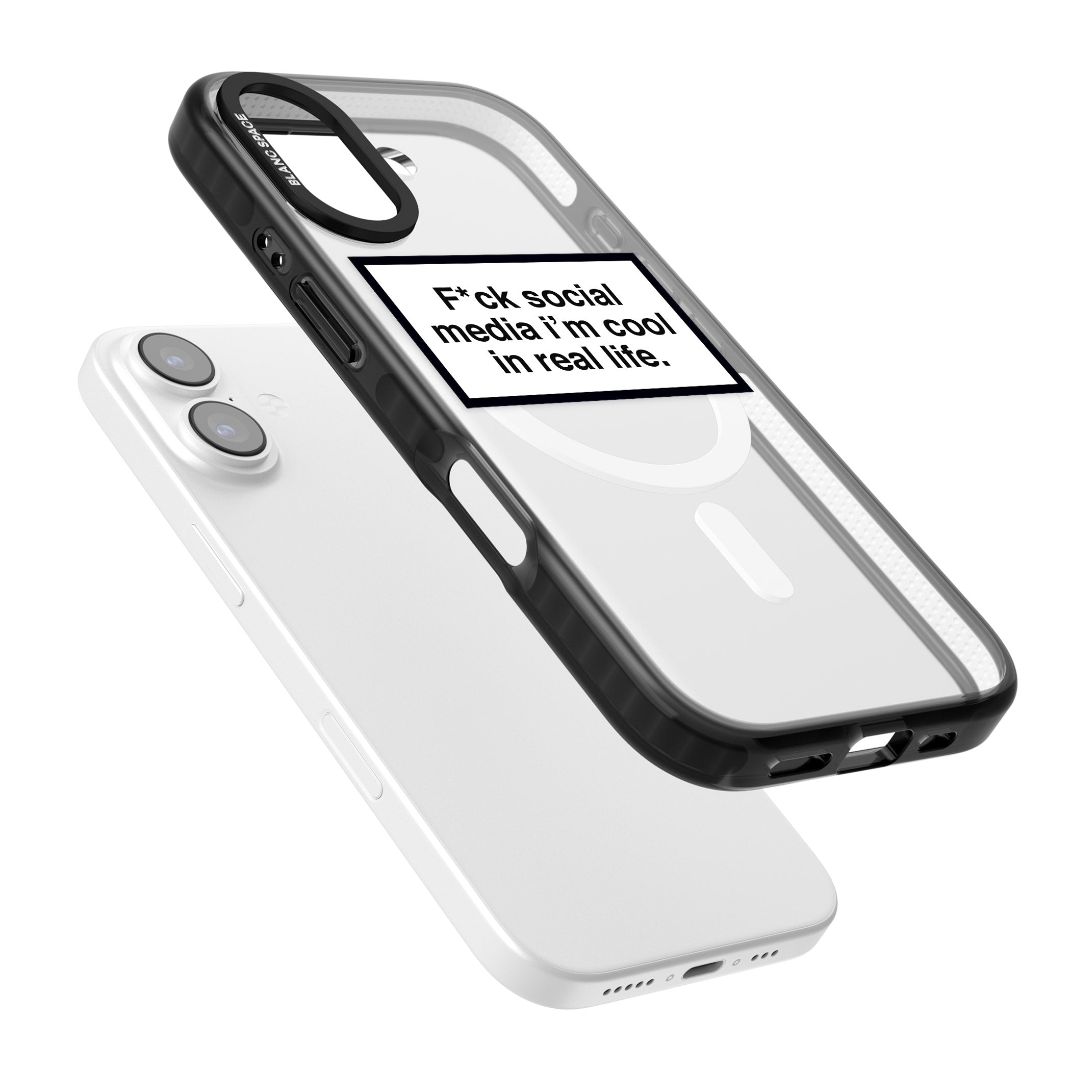 F*Ck Social Media iPhone 17 Impact Pro Black Phone Case Colours