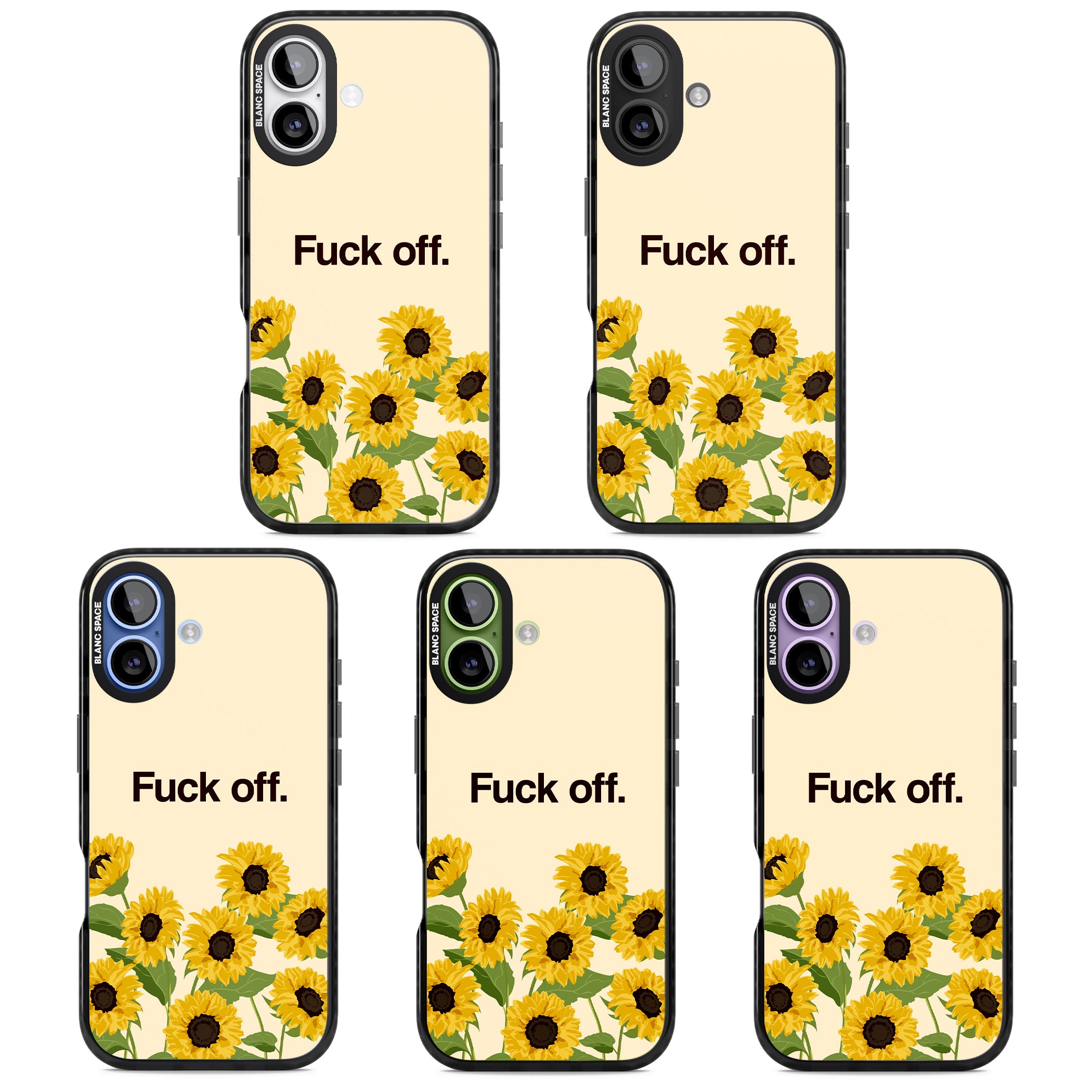 F*Ck Off iPhone 17 Impact Pro Black Phone Case APT Impact Protection