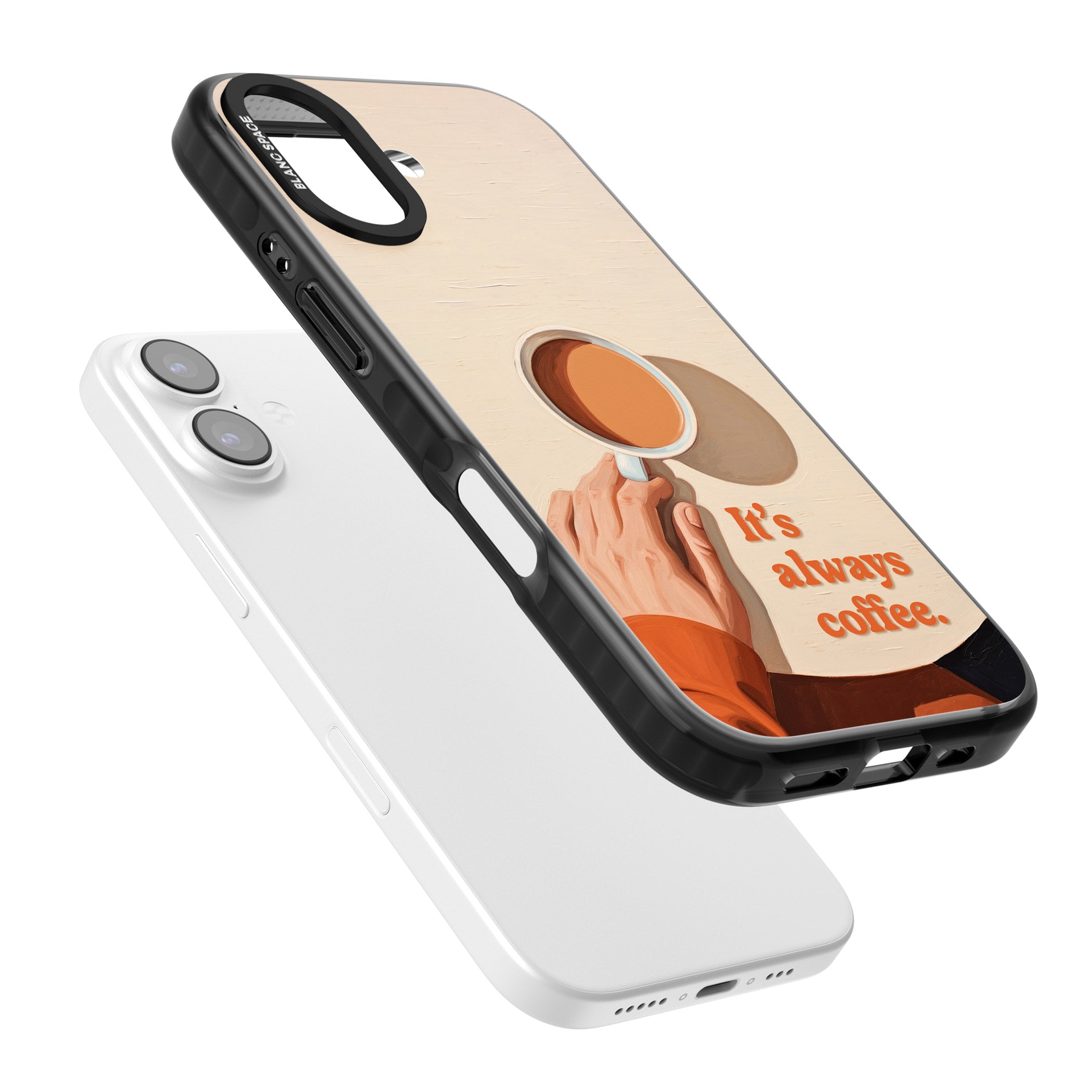 Its Always Coffee iPhone 17 Impact Pro Black Phone Case Colours