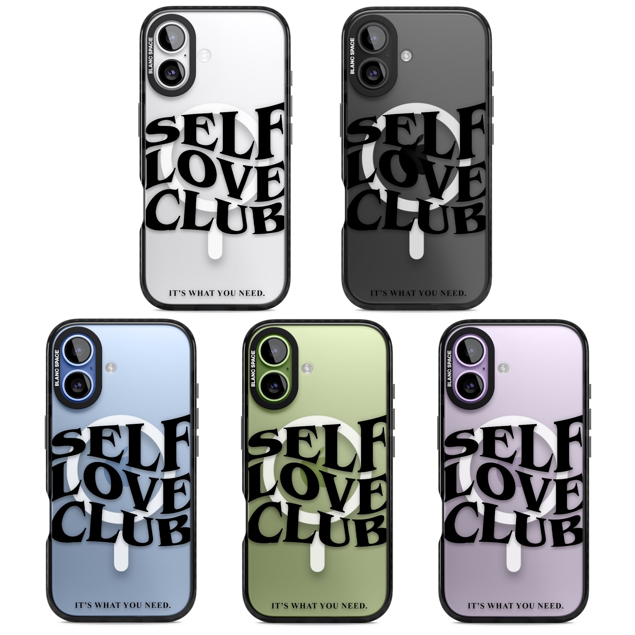 Self Love Club Black iPhone 17 Impact Pro Black Phone Case APT Impact Protection