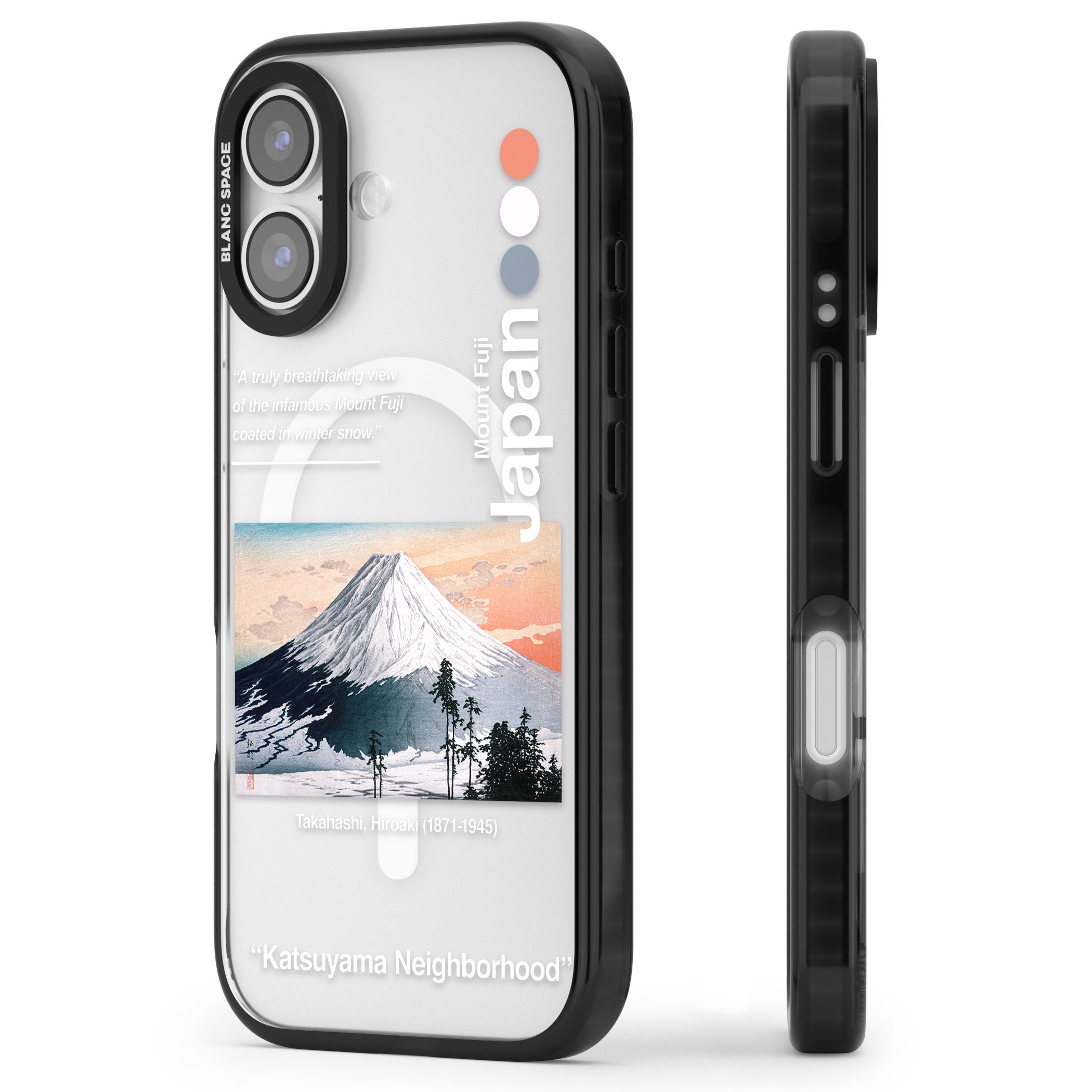 Katsuyama Neighborhood iPhone 17 Impact Pro Black Phone Case Side Profile