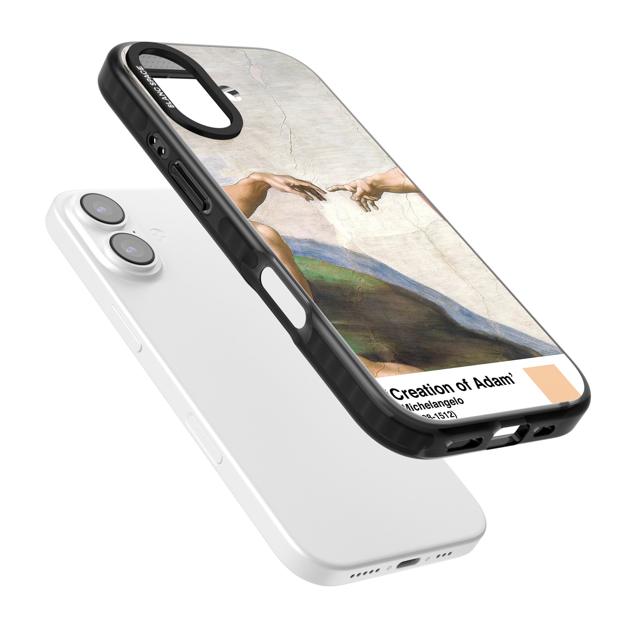 Creation Of Adam iPhone 17 Impact Pro Black Phone Case Colours