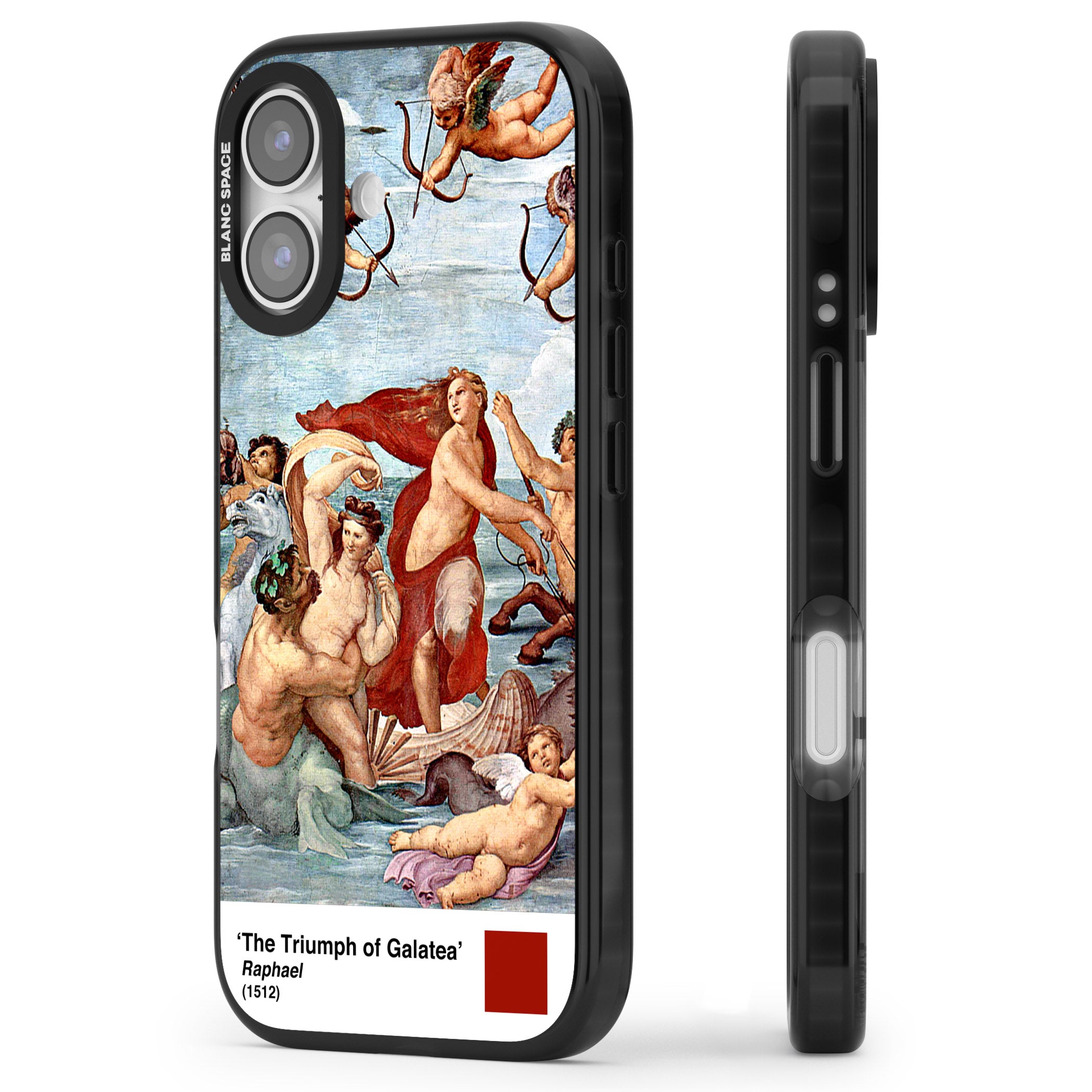 The Triumph Of Galatea iPhone 17 Impact Pro Black Phone Case Side Profile